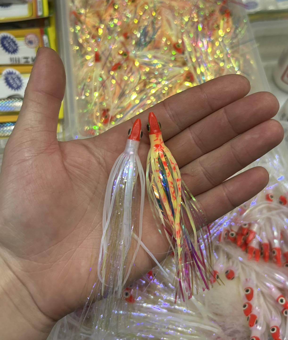 ace hi salmon fishing lures Silver Horde Needlefish Flies Glow Pink Purple Black it literally lights up in the water We just got some Ace