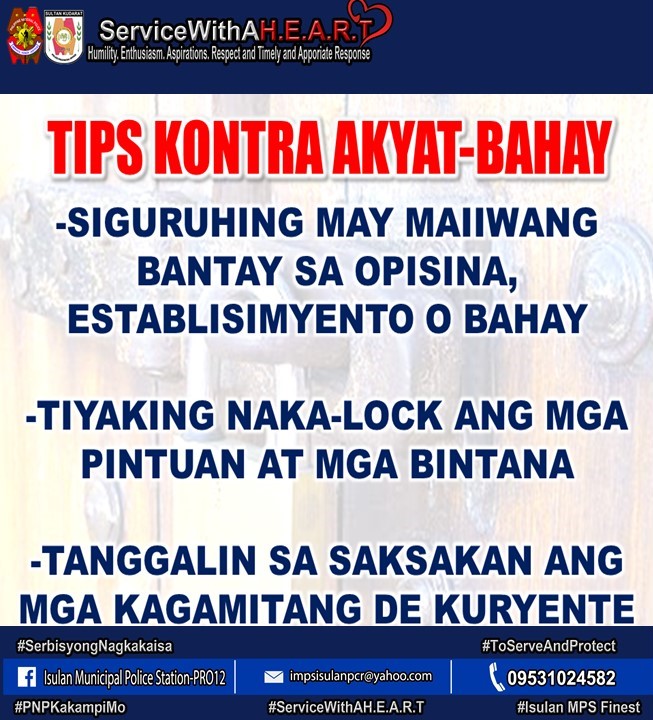 Pnp - Safety Tips! #sabagongpilipinasgustongpulisligtaska # ...