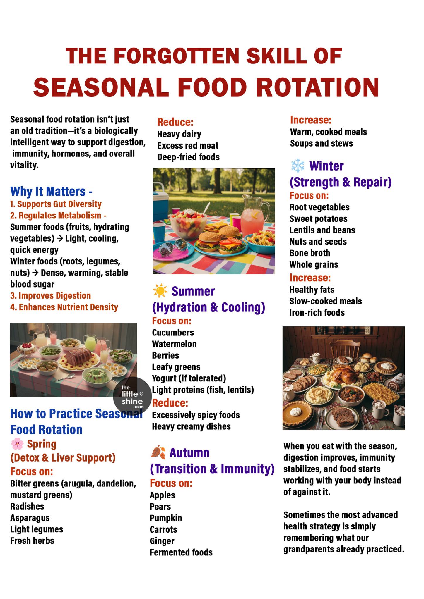 Little DIY - The Forgotten Skill of Seasonal Food Rotation... | Facebook