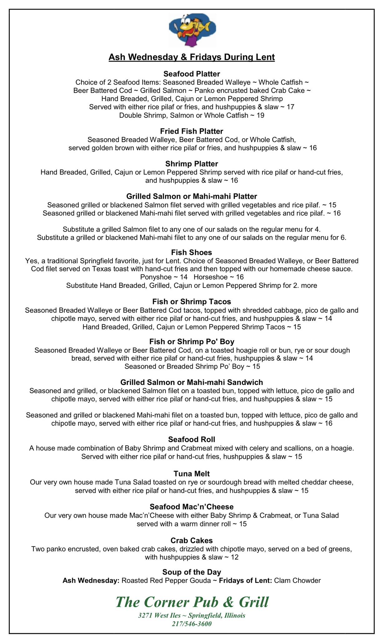 The Corner Pub and Grill | Springfield IL
