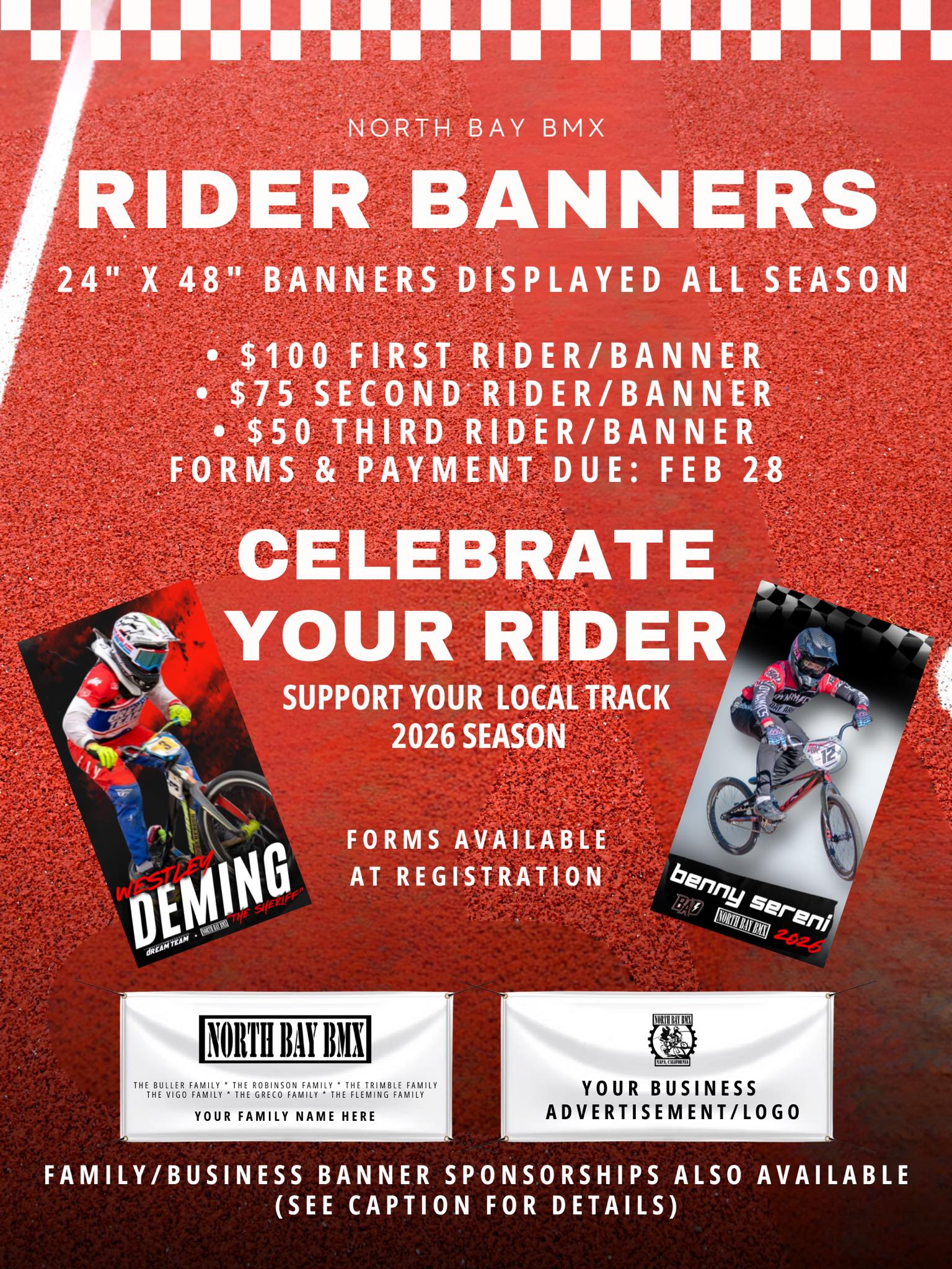 North - 2026 Season Sponsorship Opportunities! From rider banners to ...