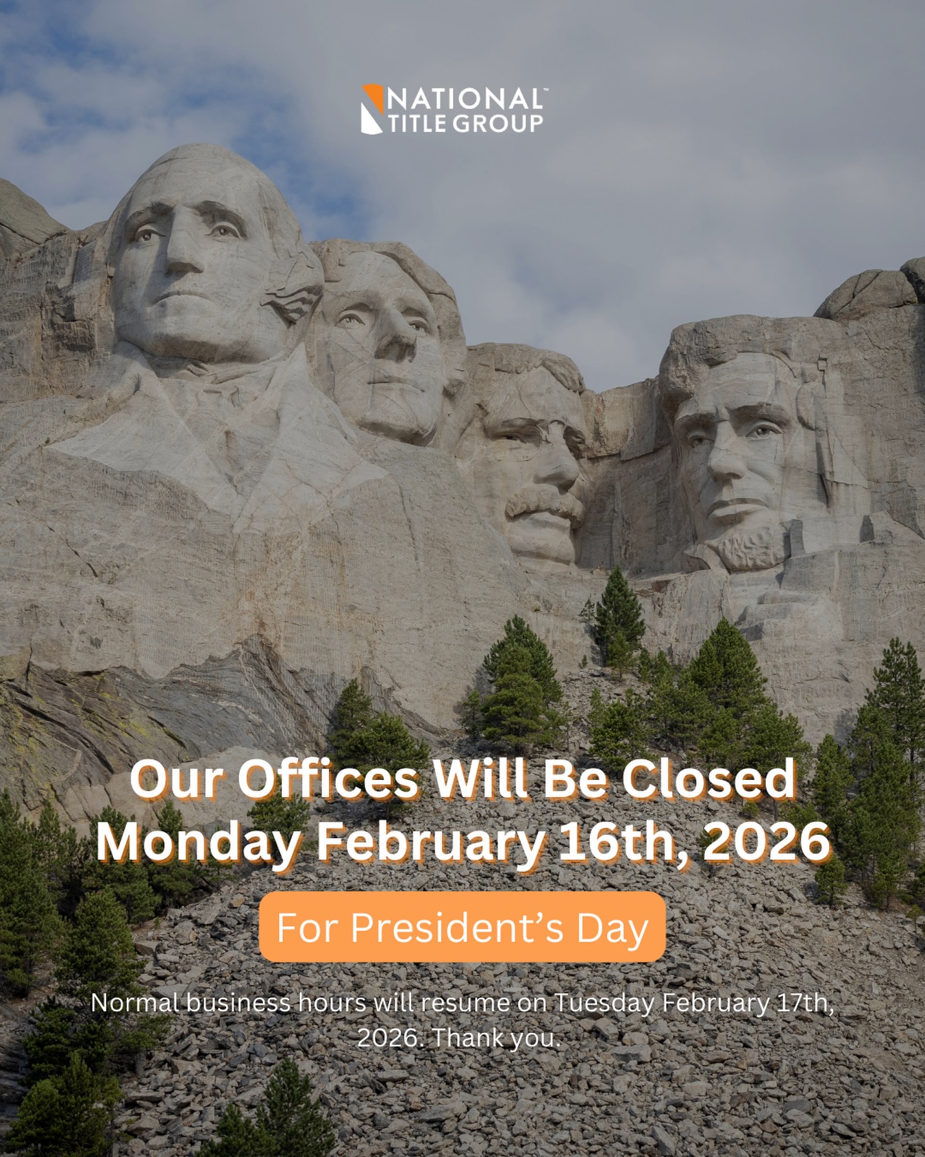 National - Reminder: Our offices will be closed Monday, February 16th ...