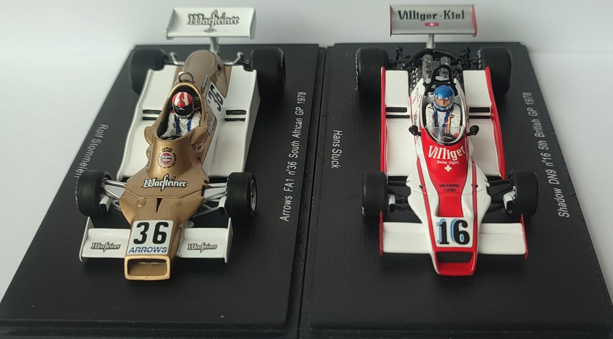 Arrows FA1 vs. Shadow DN9.1978. Models Spark 1:43.