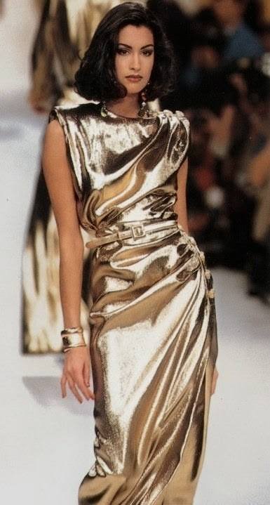 Model Moment: Yasmeen Ghauri at Yves Saint Laurent F/W 1991 #90s #fyp #fashion #style #ysl #saintlaurent #90s
