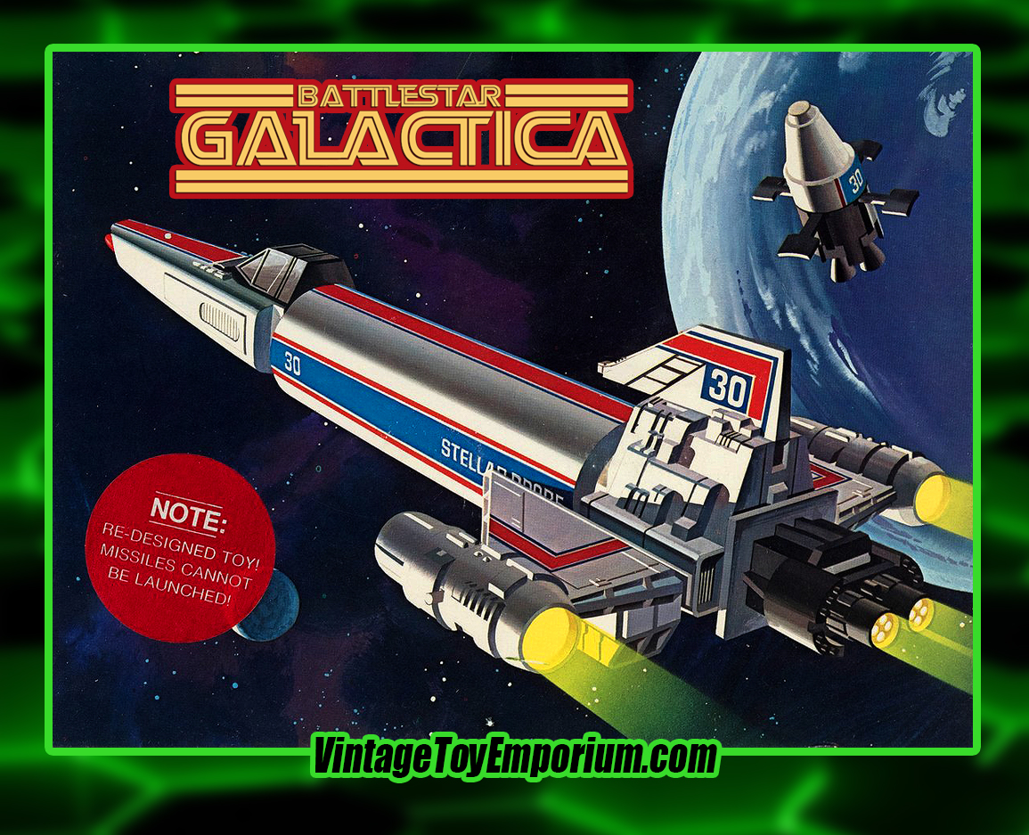 1978 Battlestar Galactica Stellar Probe Box Art - Mattel