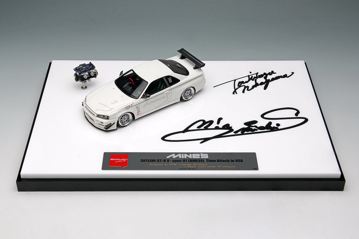 メイクアップ アイドロン MINE'S GT-R R34 オートサロン2026 Tokyo auto salon 2026 Make up 会場限定品 EIDOLON 1/43 Mine's