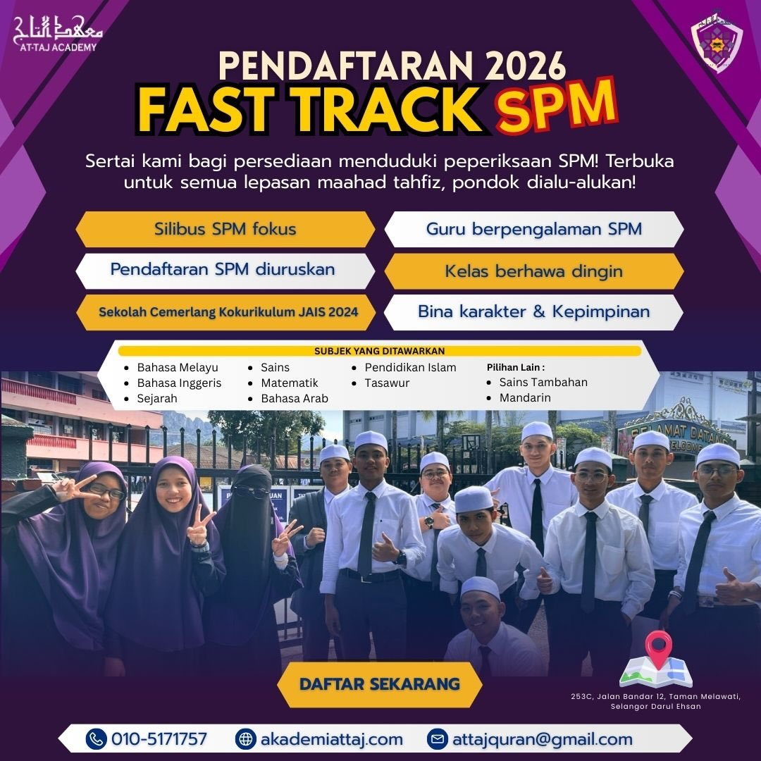 Akademi - Mari sertai Program Fast Track SPM 2026! Oleh kerana ambilan ...