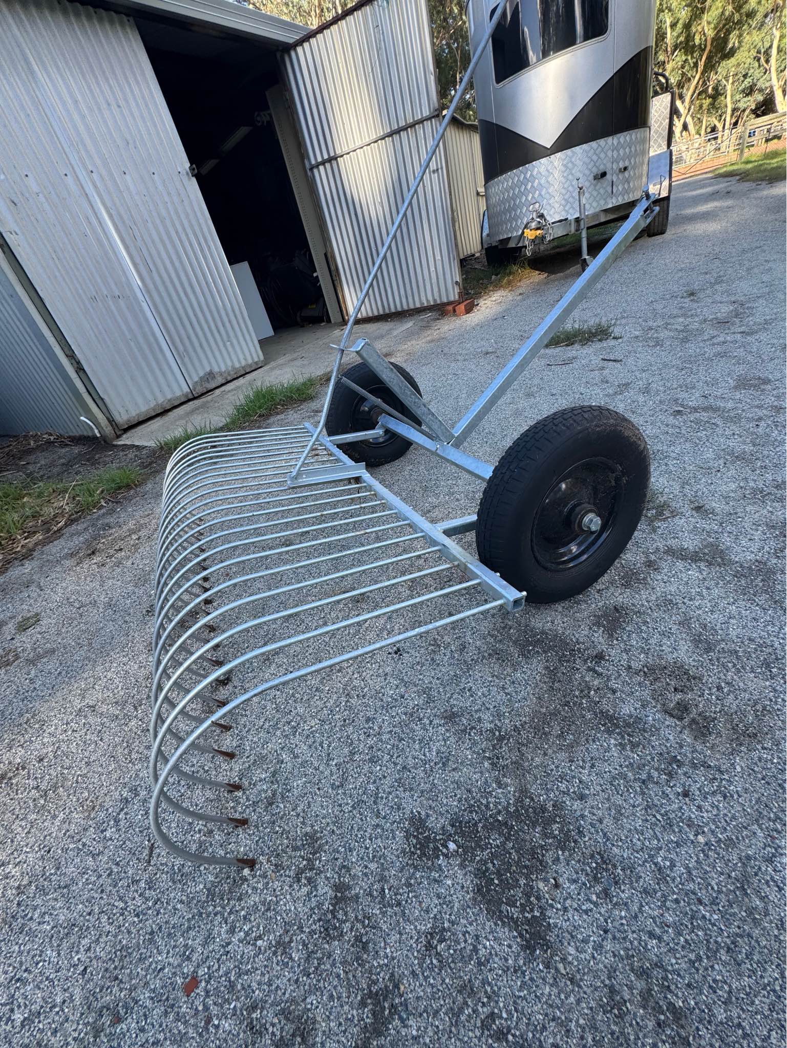 Harrow paddock school pull behind rake - Garden Tools & Equipment ...