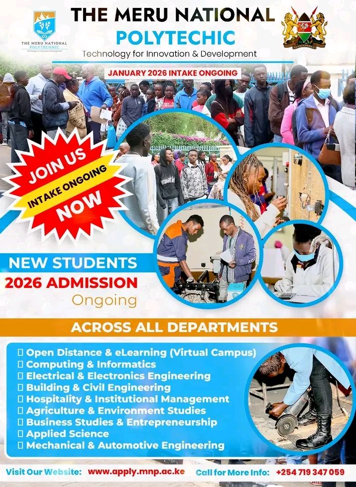 KCSE results are out and... - The Meru National Polytechnic | Facebook