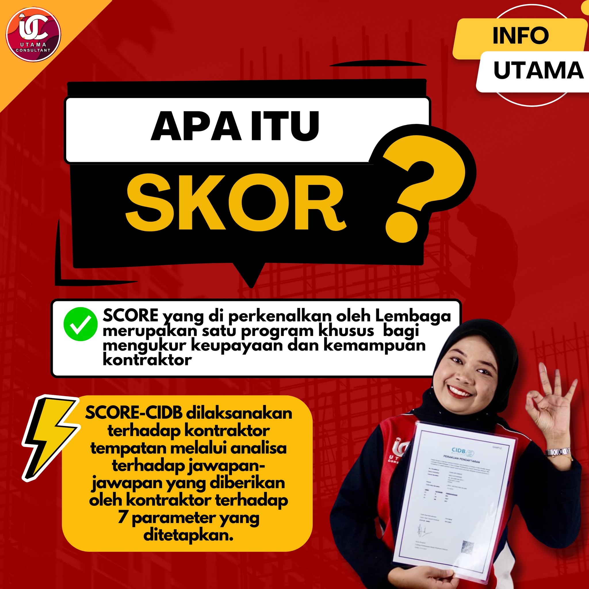 Daftar - APA ITU SKOR (SCORE-CIDB)? 🤔 SCORE atau Sistem Penilaian ...