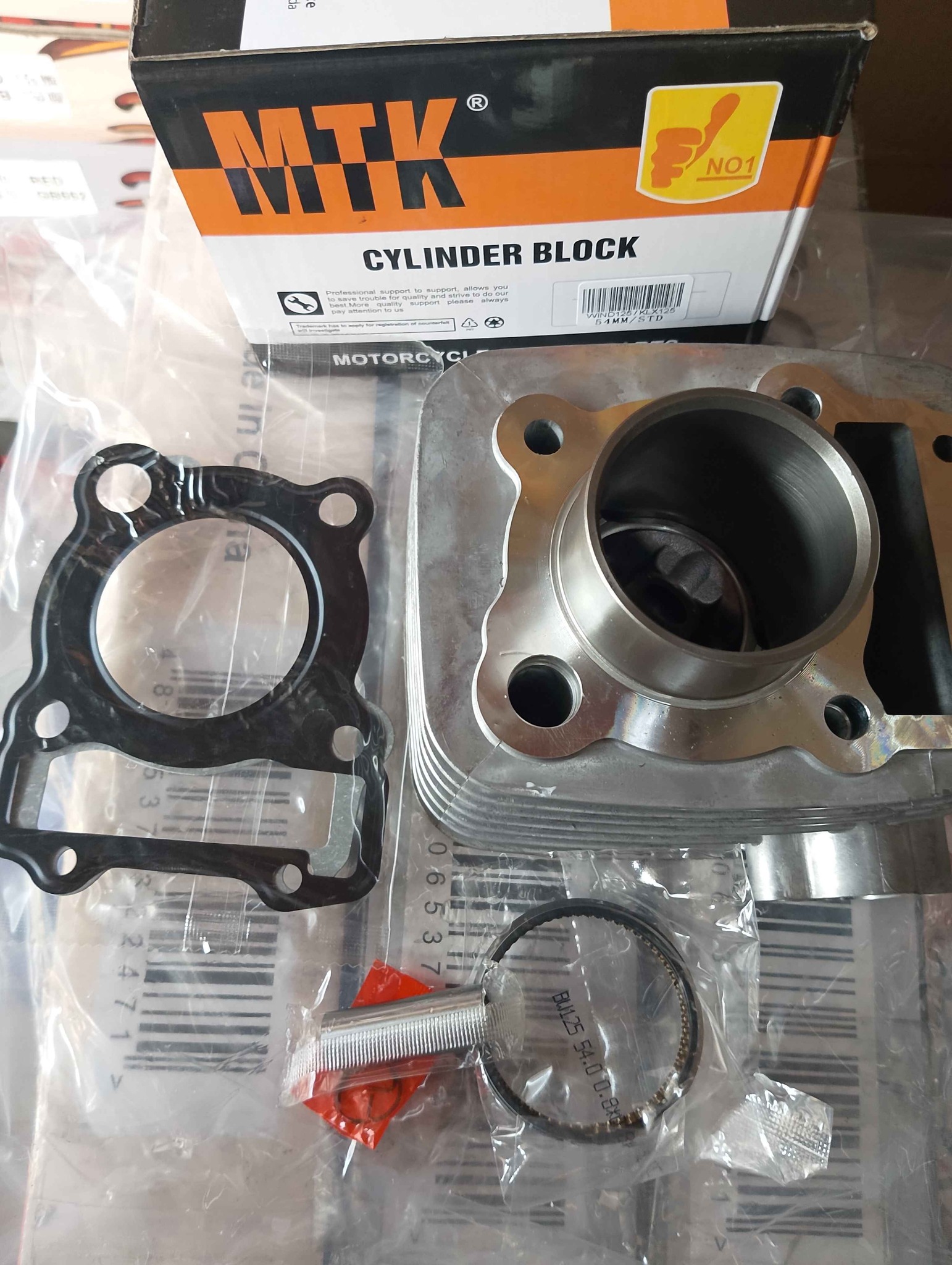 CYLINDER BLOCK ASSY WIND 125/KLX 125 54mm -brand new -good quality