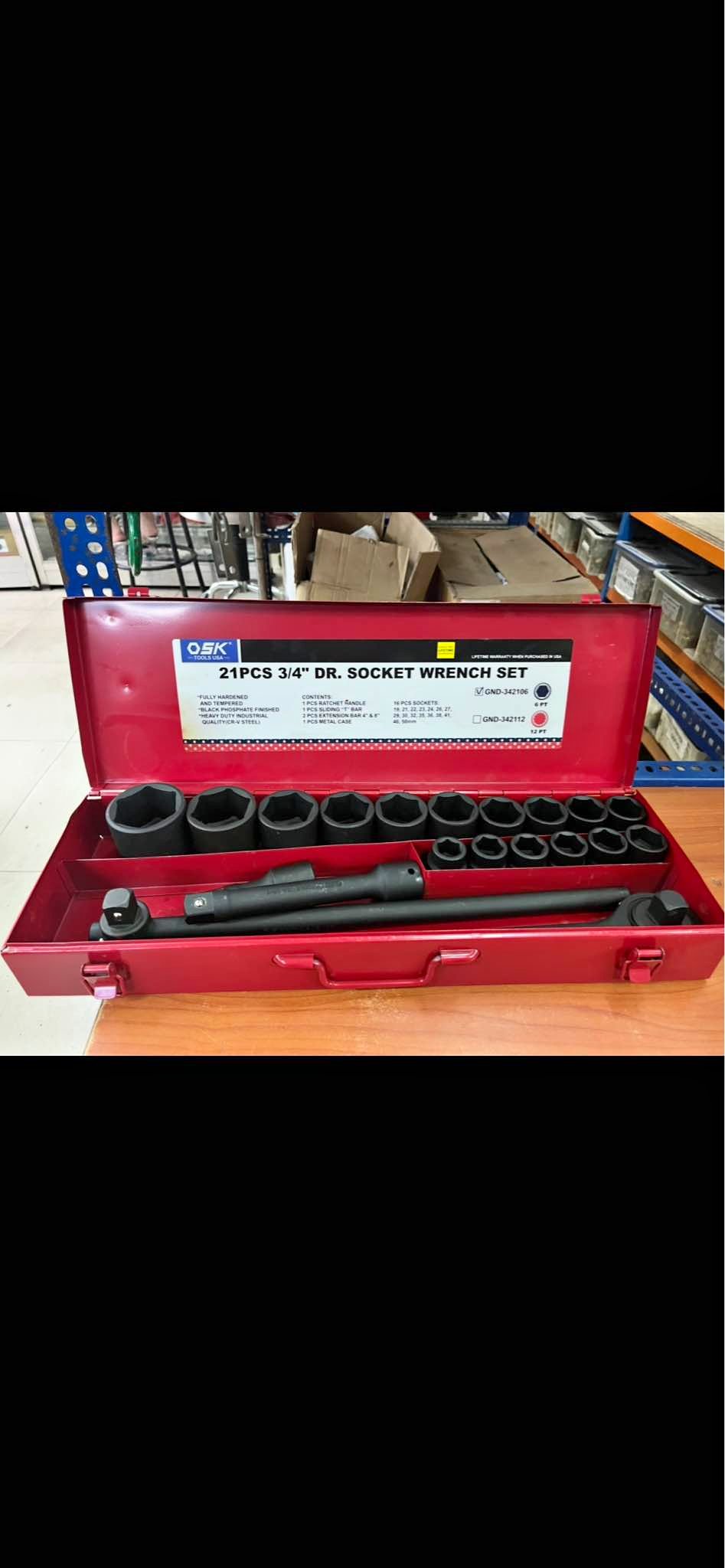 OSK 21PCS. 3/4” DRIVE SOCKET WRENCH SET ‼️‼️‼️‼️ - Wrenches - Quezon ...