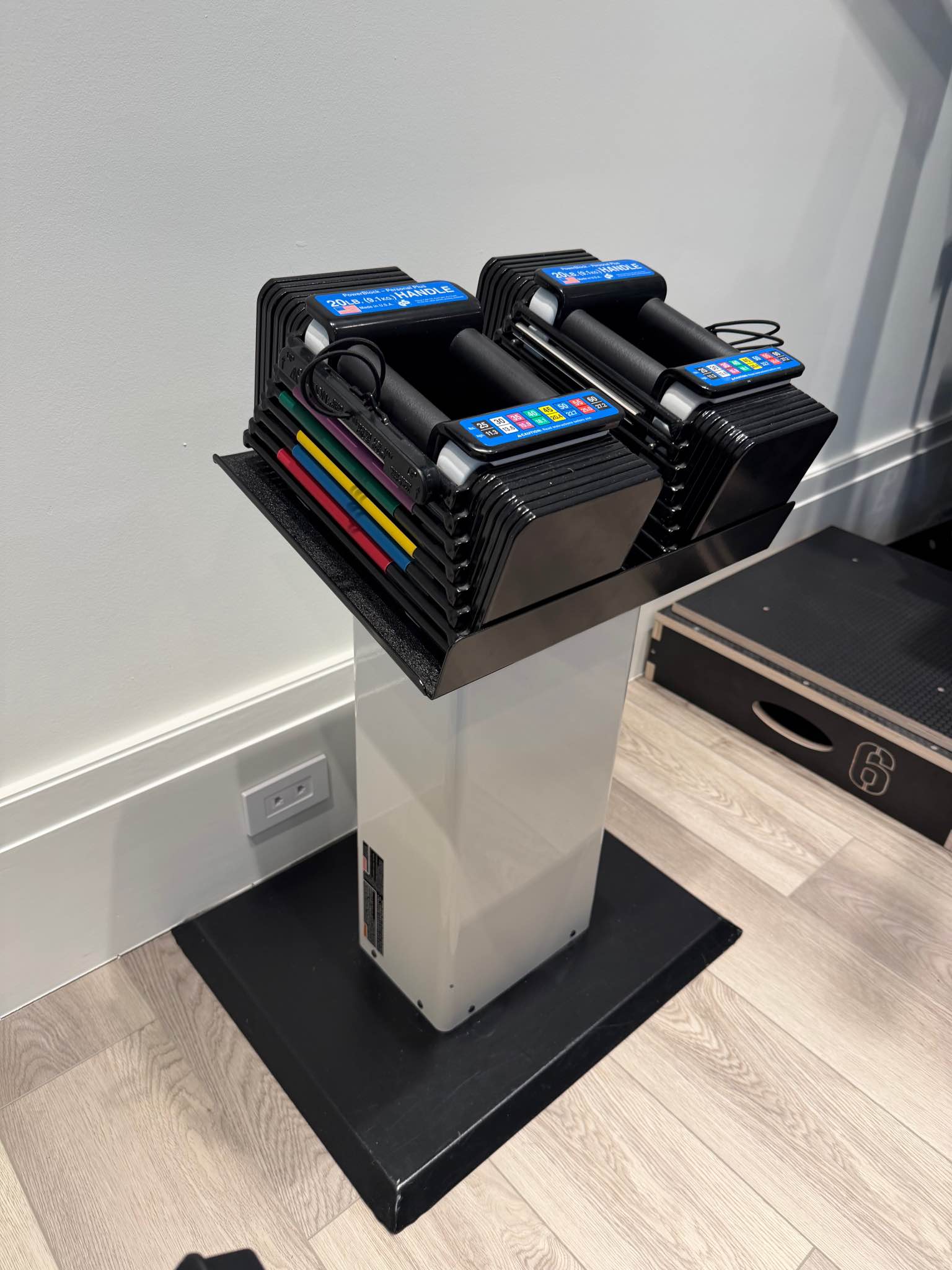 PowerBlock Personal Plus Adjustable Dumbbells (60 lb EACH) + Stand ...