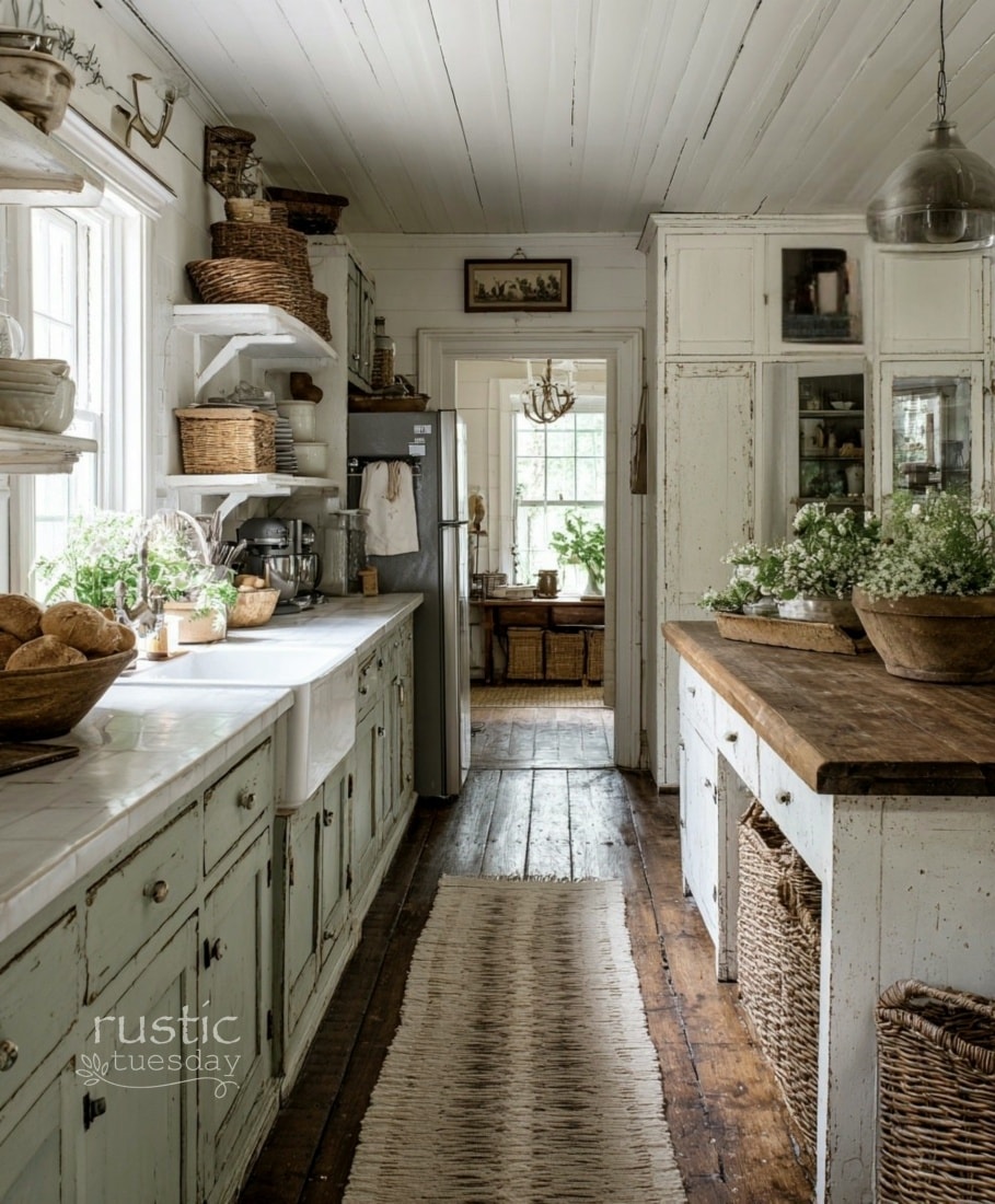 𝚛𝚞𝚜𝚝𝚒𝚌 - I always linger in kitchens like this… they feel lived in, not ...
