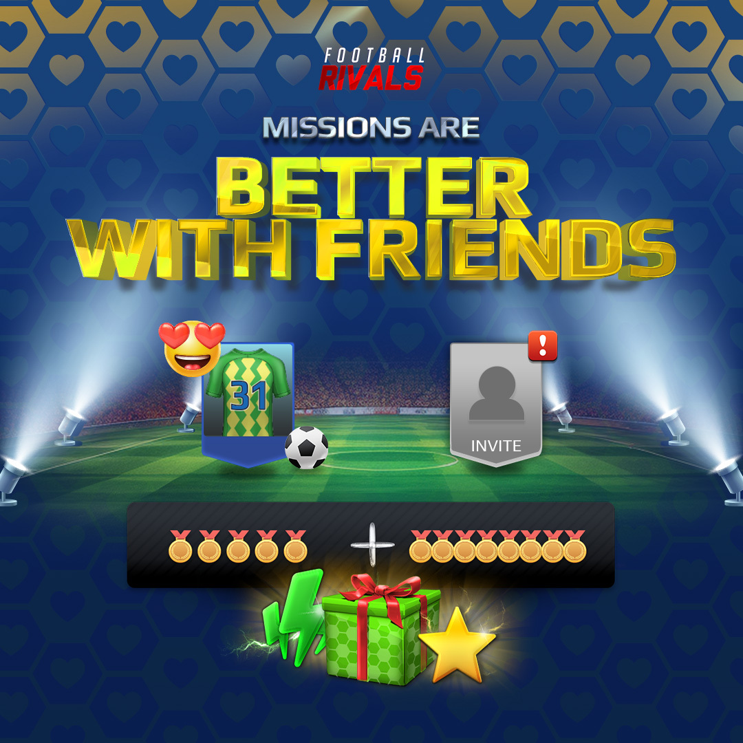 Football Rivals - Tag your mission buddy or invite one... | Facebook