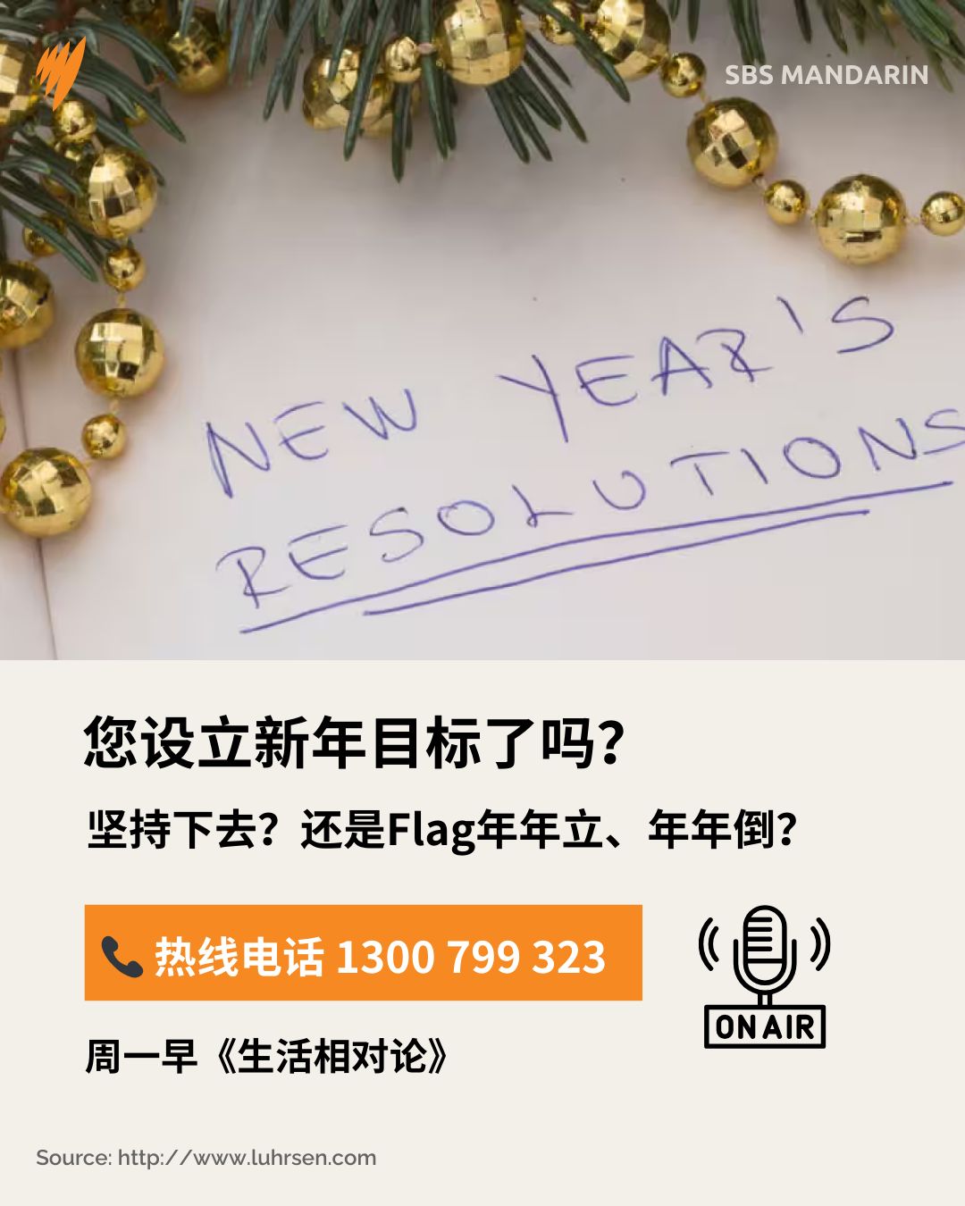 SBS中文 - 新年伊始，很多人都会给自己立下新的目标，也就是我们常说的“新年 Flag”，或 New Year’s resolution ...