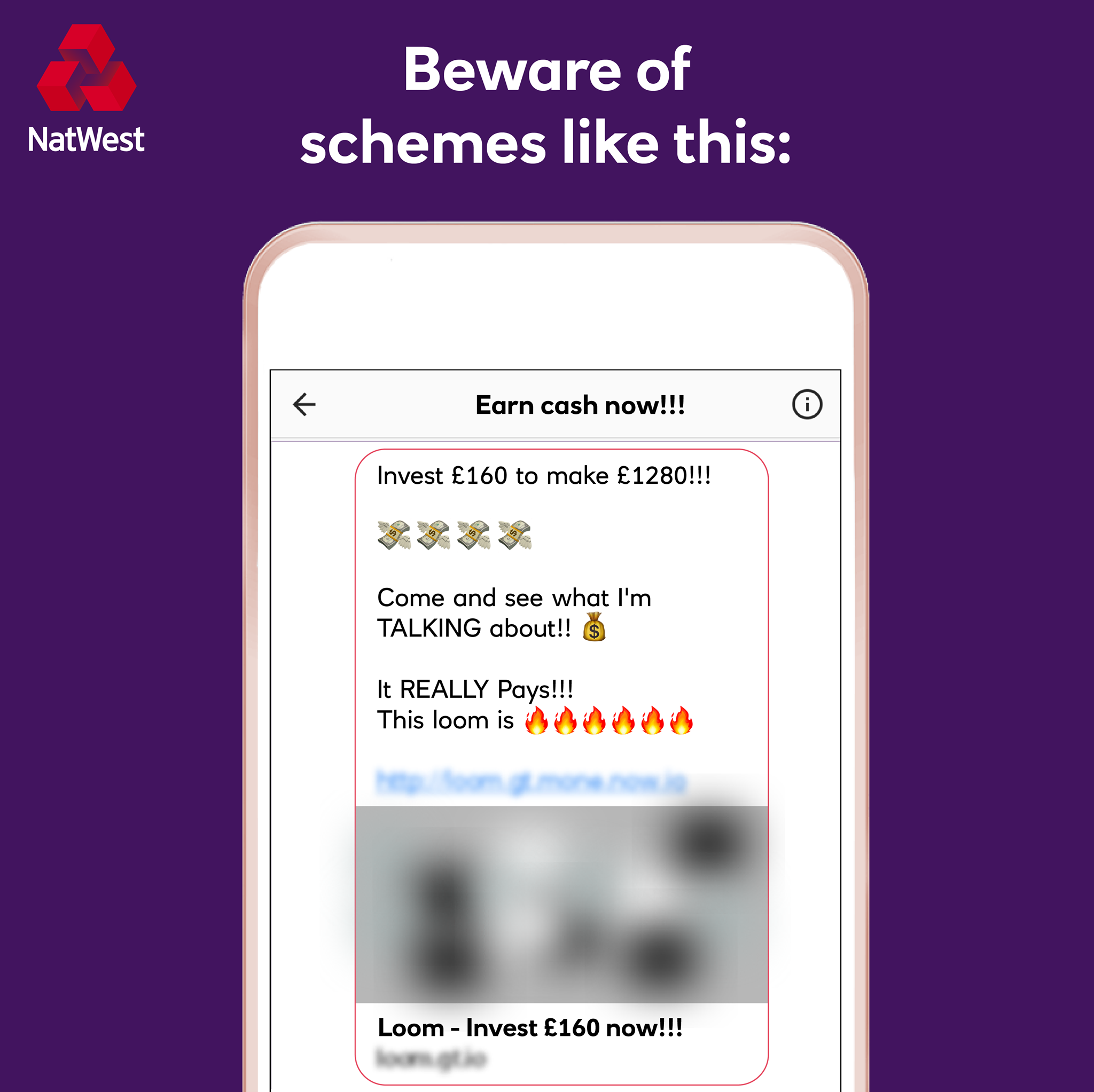 NatWest - ***Social media 'loom' scams*** We've had an... | Facebook