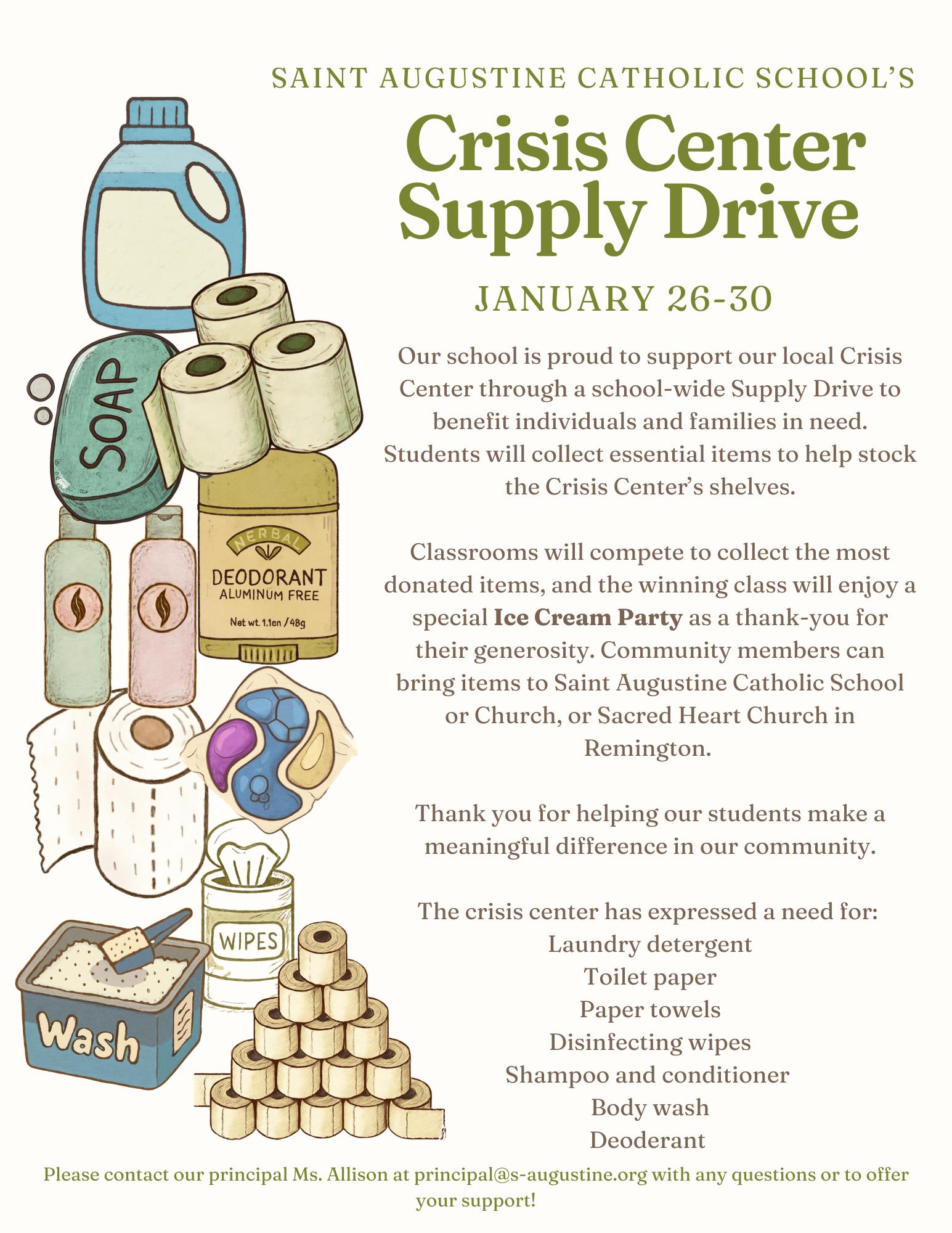 St. - Our school is proud to support our local Crisis Center through a ...