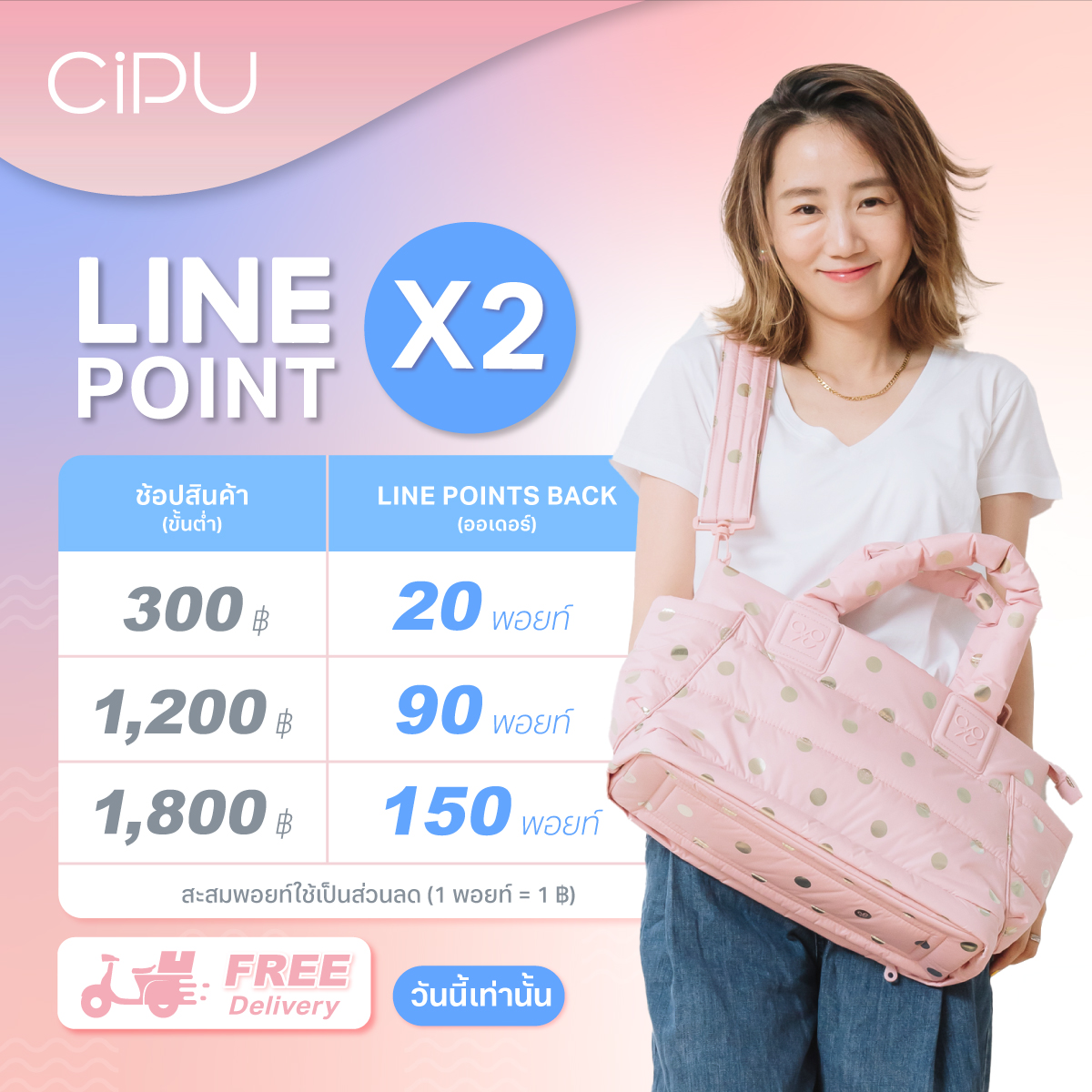 CiPU Thailand - 🎉 ต้องไม่พลาดเที่ยงคืนนี้ ช้อปรับ LINE... | Facebook
