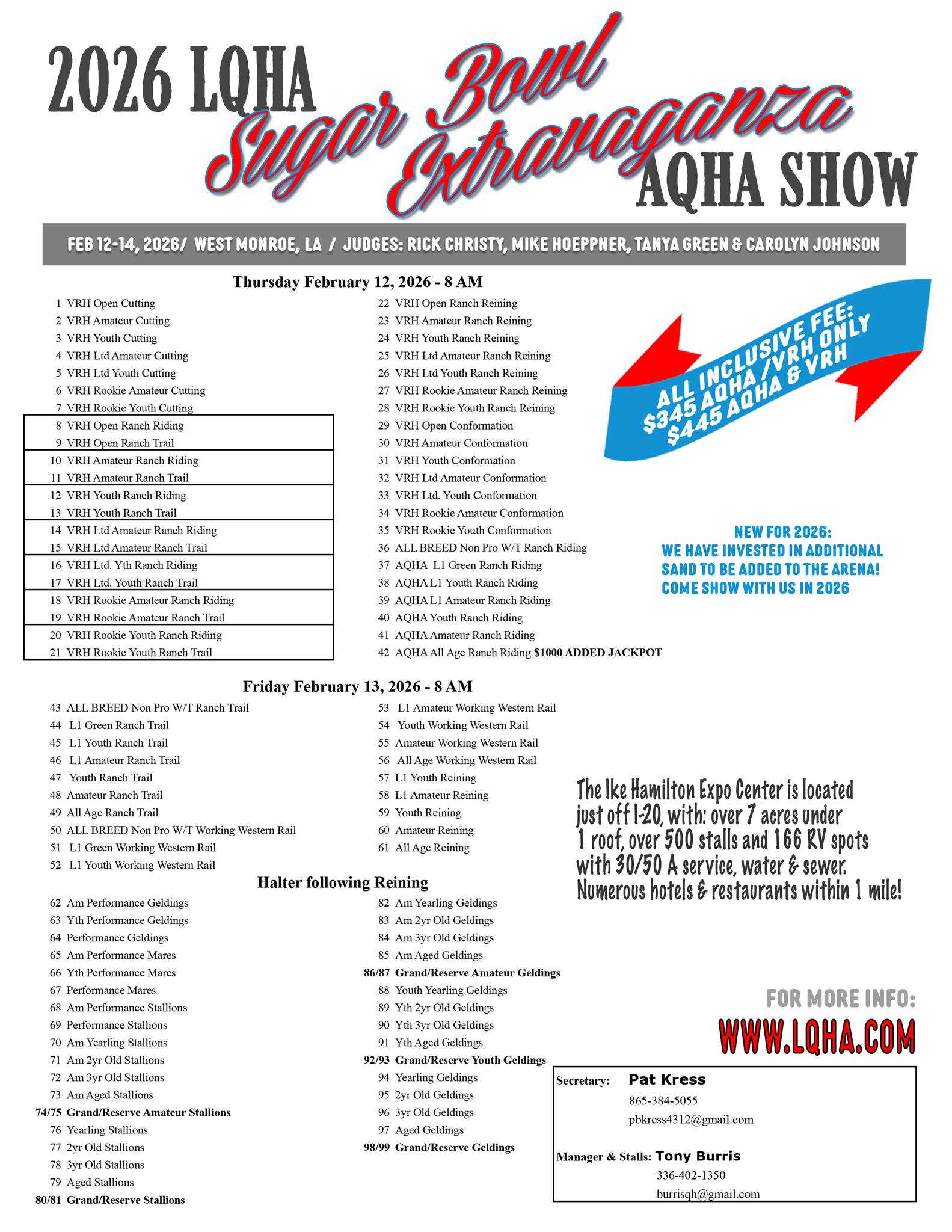LQHA -... - LQHA - Louisiana Quarter Horse Association