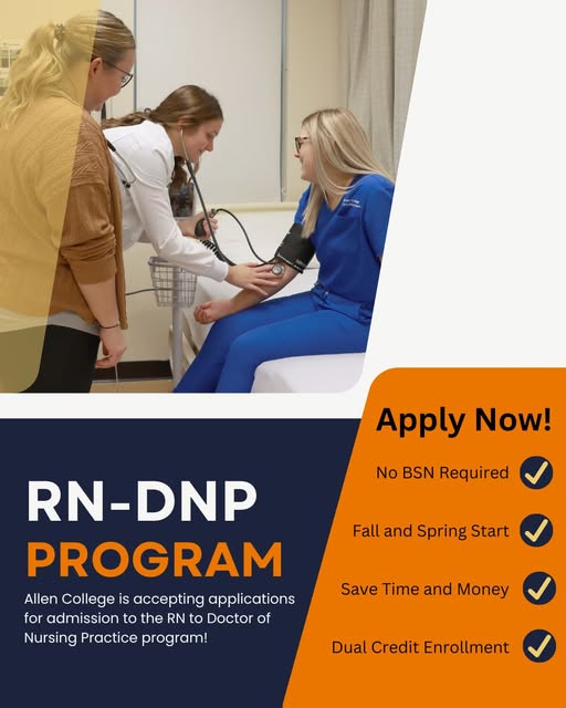 Allen - Advance your career with Allen College’s RN–DNP program🩺📚 Built ...