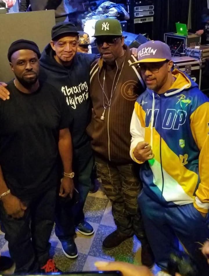 Funk Master Flex, Kool DJ Red Alert, Grandmaster Caz and Mikey D.