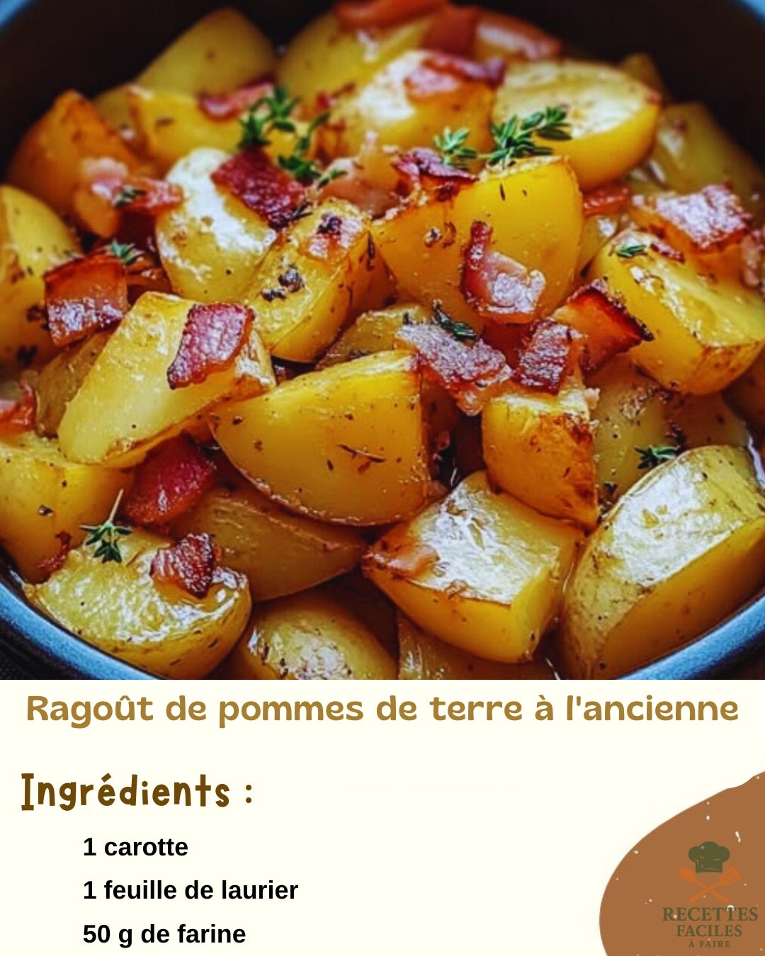 Ragoût De Bœuf Avec Pommes De Terre Lyophilisé - 6 Portions, 1050 G - Conservation 25 Ans