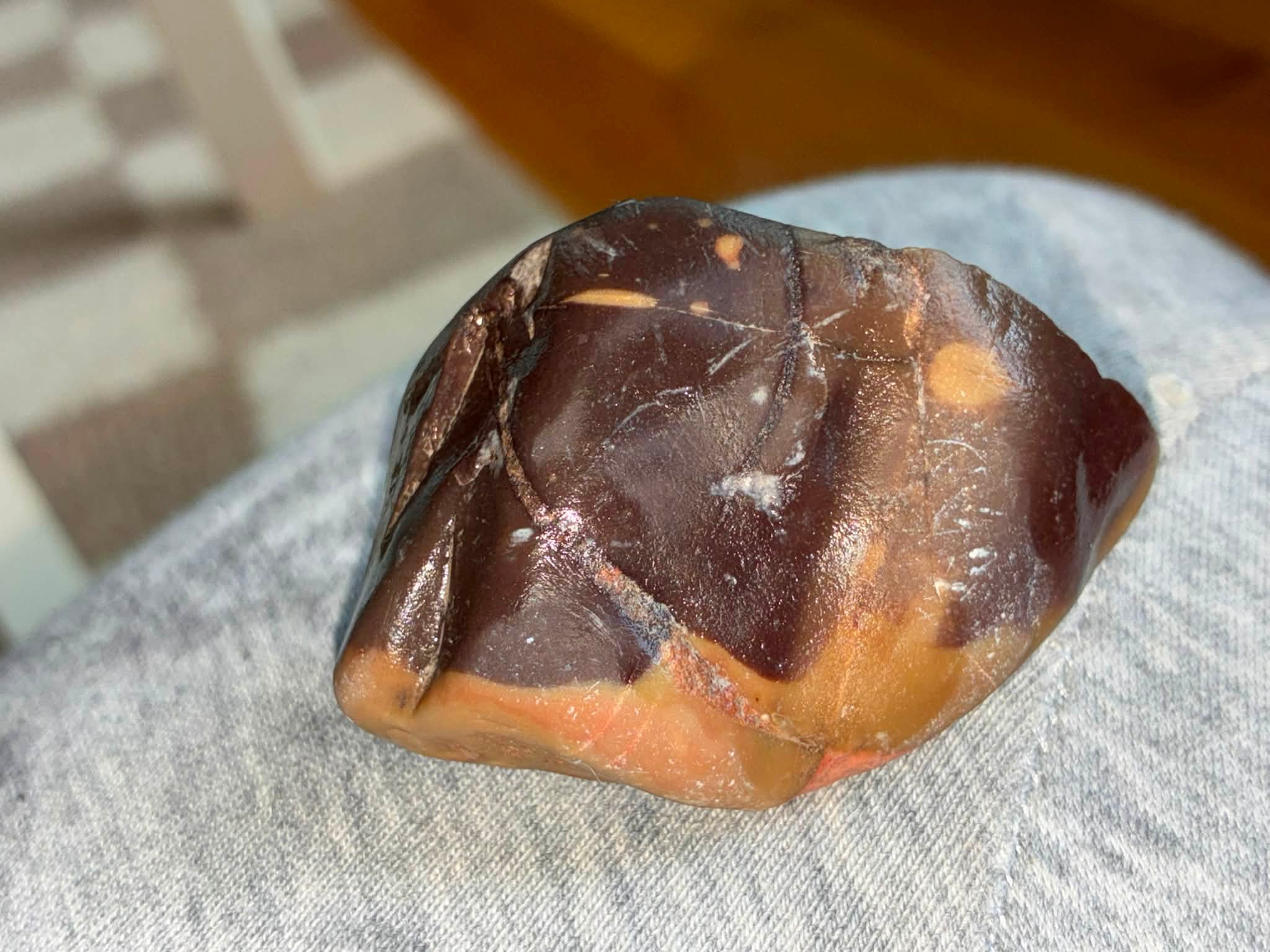 A rock I found yesterday on a dirt road….jasper/chert?