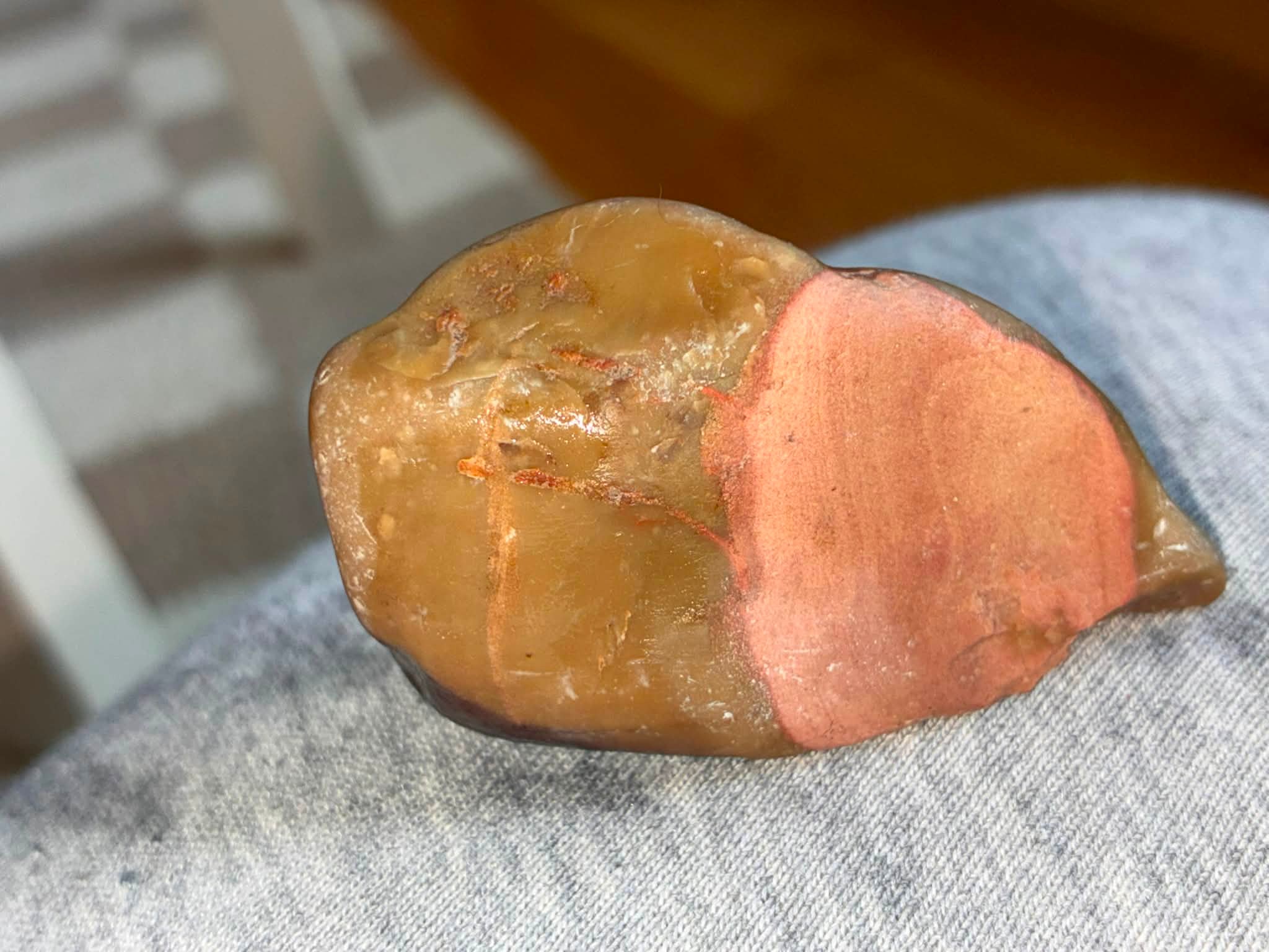 A rock I found yesterday on a dirt road….jasper/chert?