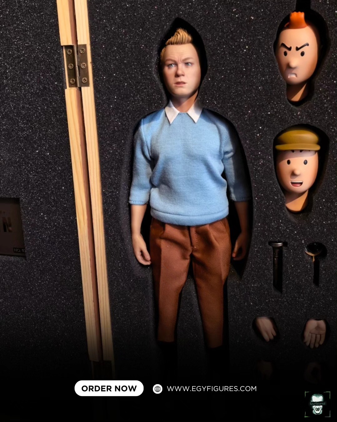 Tintin & Captain Haddock + Detectives (Full Set) - By ToyMan 1/6