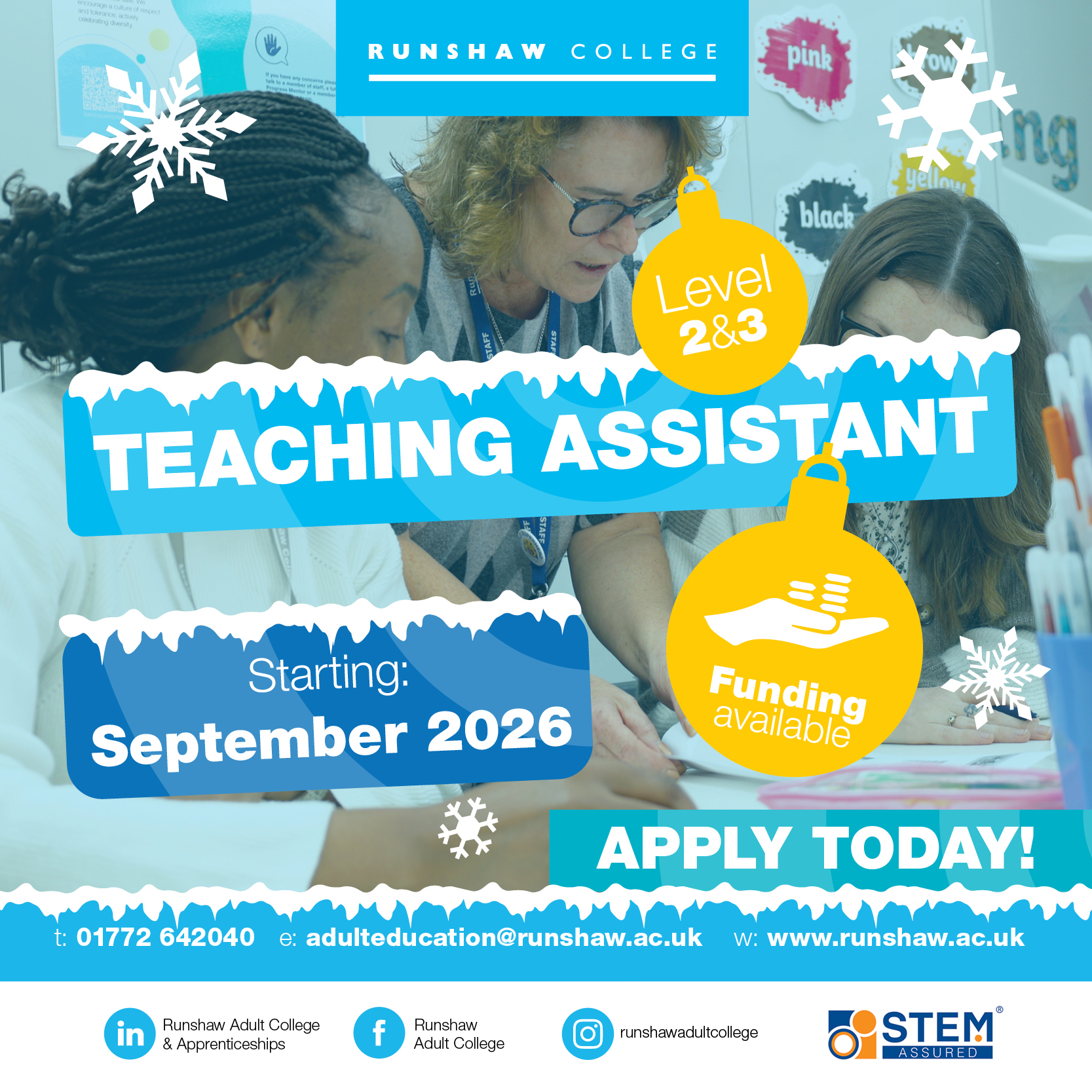 Runshaw Adult College added a new... - Runshaw Adult College