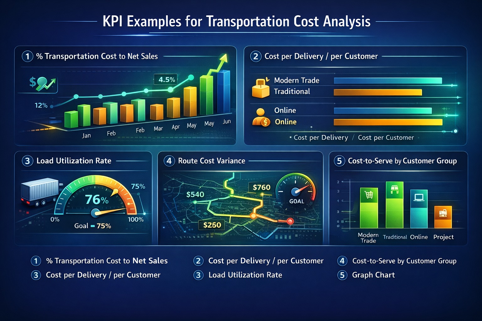 ตัวอย่าง Dashboard KPIs ต้นทุนการขนส่ง... - ณรงค์วิทย์ แสนทอง | Facebook