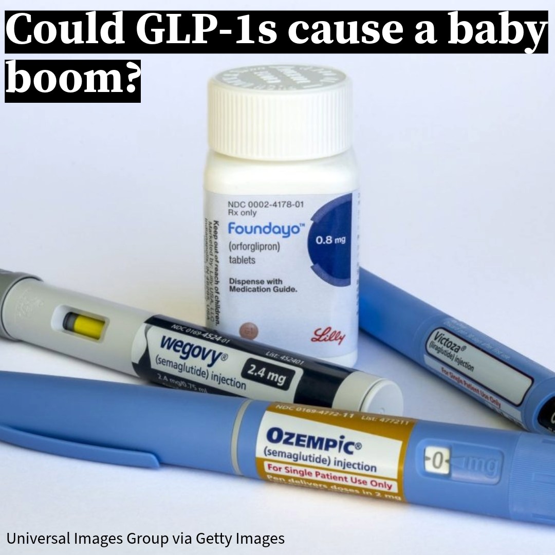 Research suggests that GLP-1 drugs could reduce the effectiveness of birth control and boost fertility. Read more below