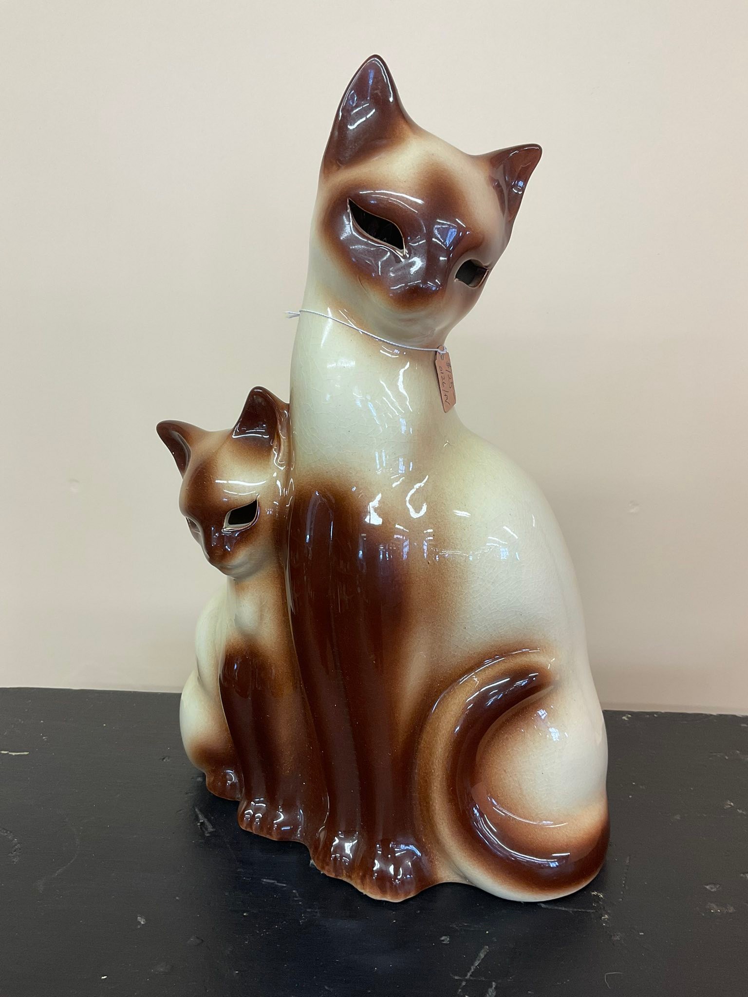 Vintage 1960's Siamese cat lamp night light