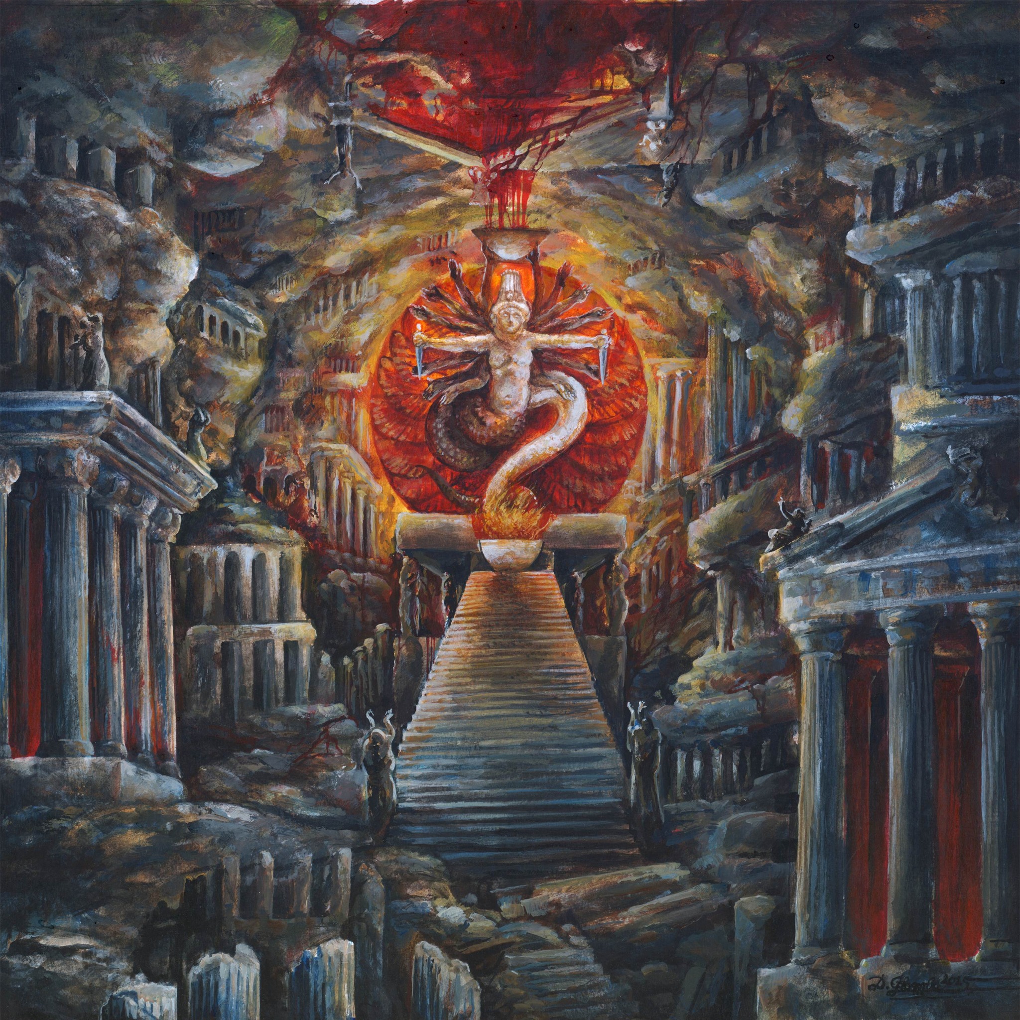 PRE-ORDER: ENSANGUINATE “DEATH SATURNALIA (WITH TEMPLES BELOW)” CD 