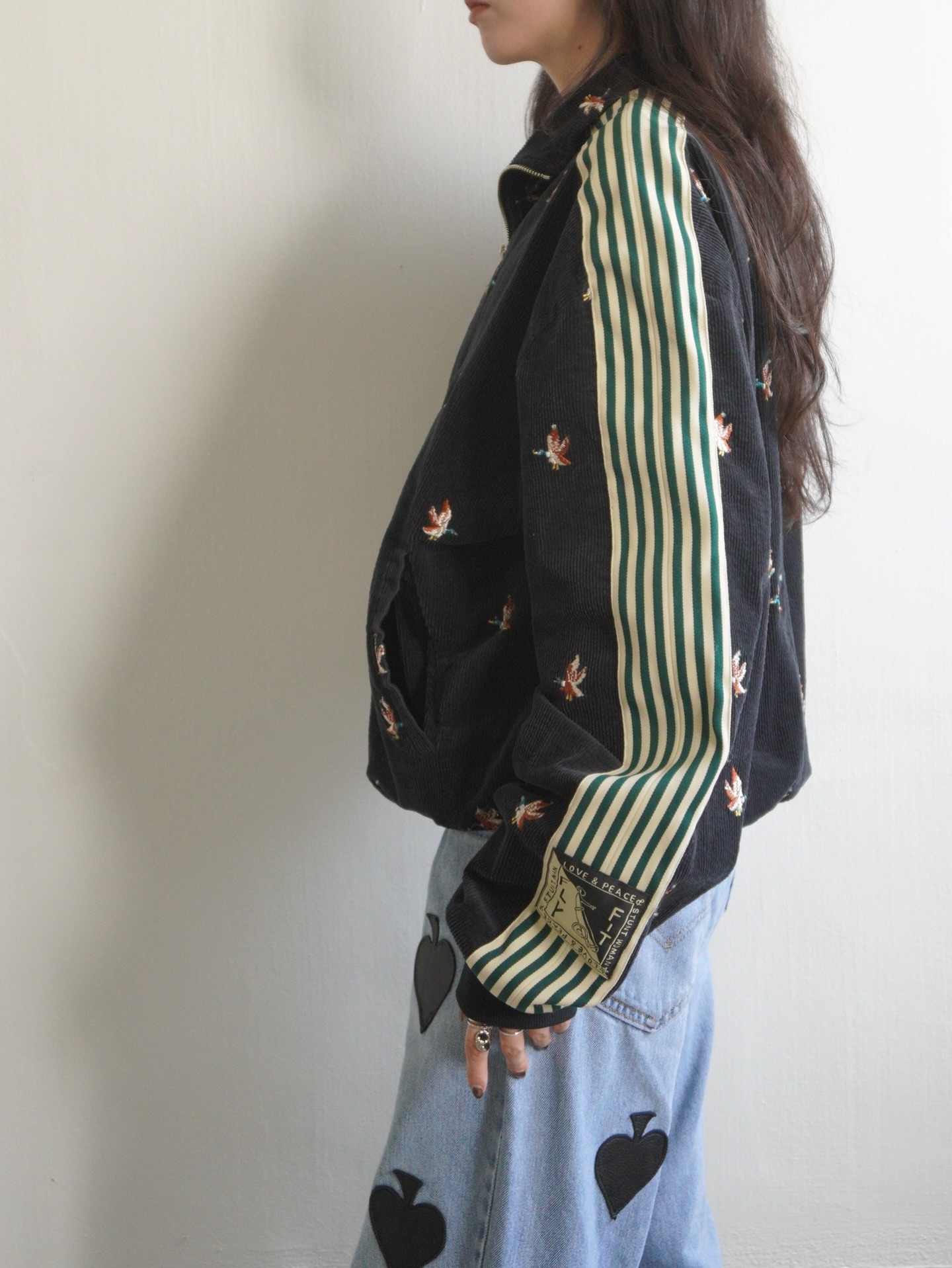 KAPITAL 11Wストレッチコーデュロイ 鴨刺繍 トラックJKT(バナー 