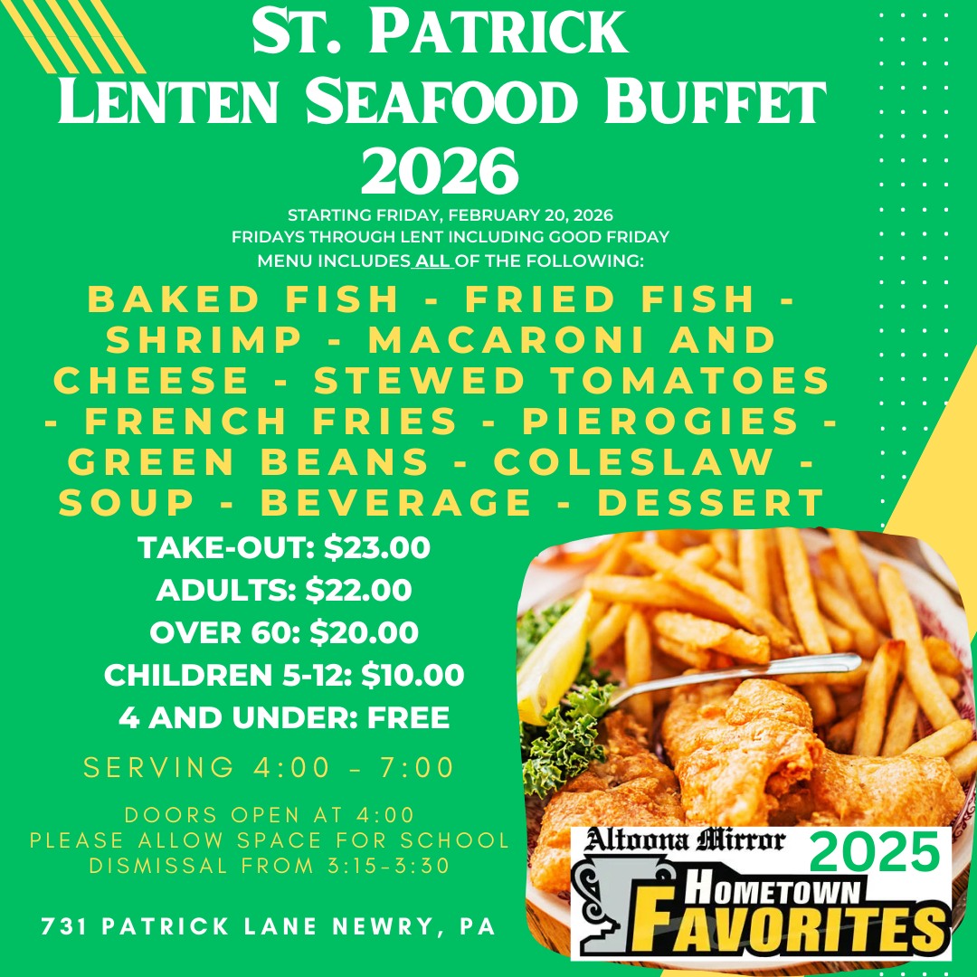 St. - 🐟🍤 St. Patrick School Lenten Seafood Buffet is Back! 🍤🐟 Starting ...