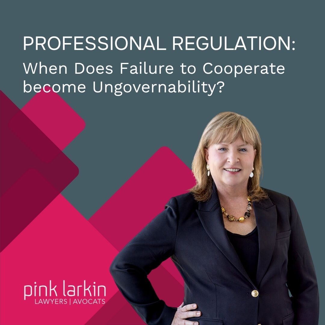 Pink Larkin - When does non-cooperation cross the line... | Facebook