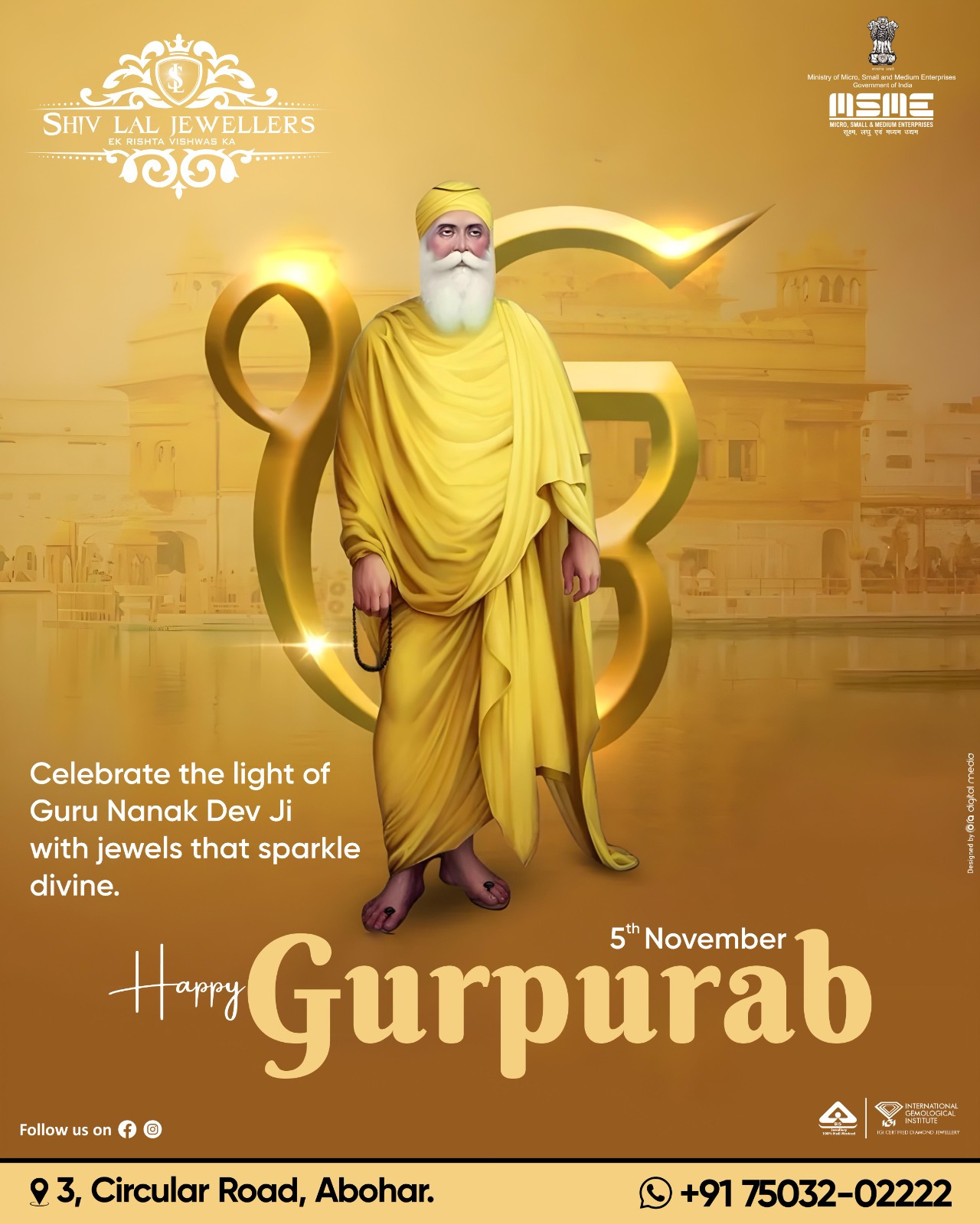Shiv - Celebrate the Light of Guru Nanak Dev Ji This Gurpurab, let your ...