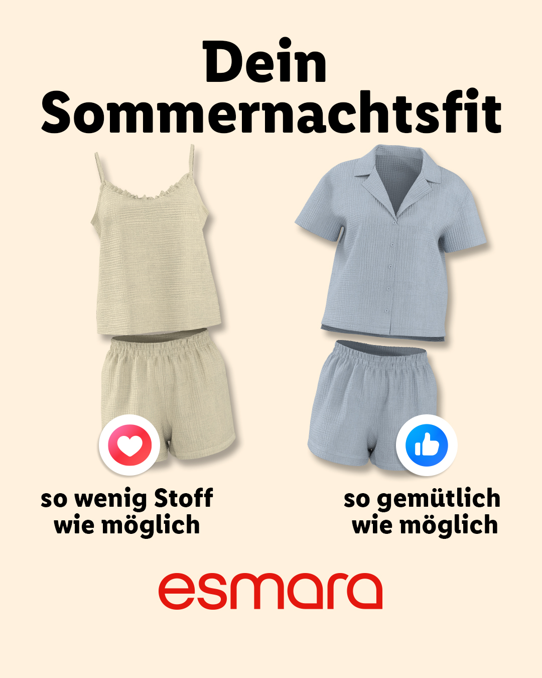 Diese Musselin Pyjamas sind super weich, luftig und atmungsaktiv. Perfekt für jede Sommernacht! Ab jetzt in allen Filialen und online ▶️ https://qr. lidl.com/49grqtys #lidlde #lidllohntsich #esmara S