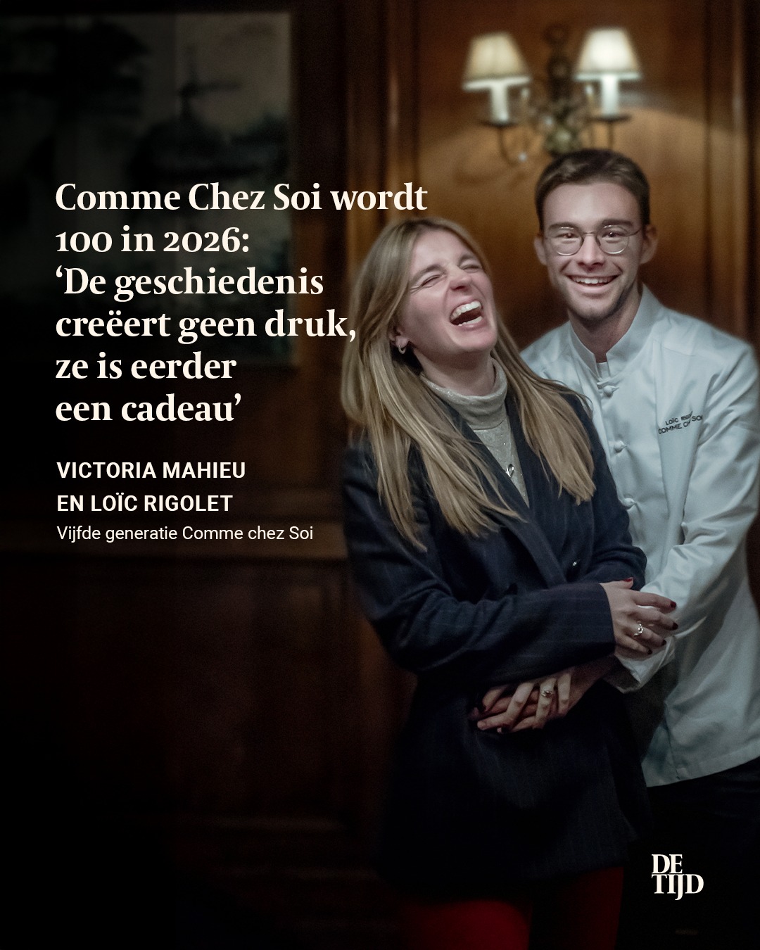 De - Loïc Rigolet (27) en Victoria Mahieu (26) vormen het jonge duo dat ...