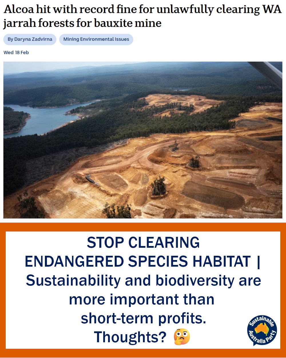 📰 The Pennsylvania-based... - Sustainable Australia Party | Facebook