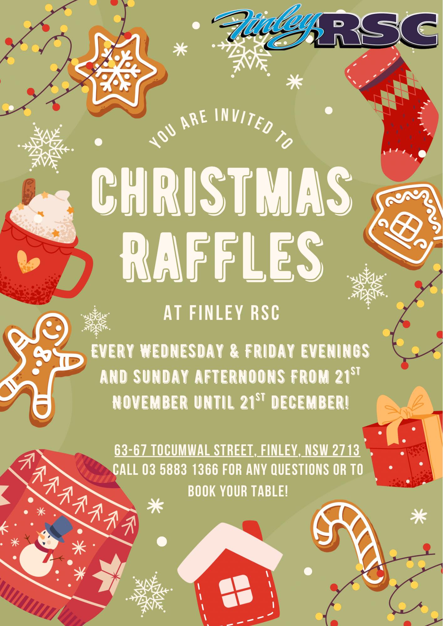 Finley RSC - 🎅 A VERY FINLEY RSC FRIDAY 🎅 Christmas has... | Facebook