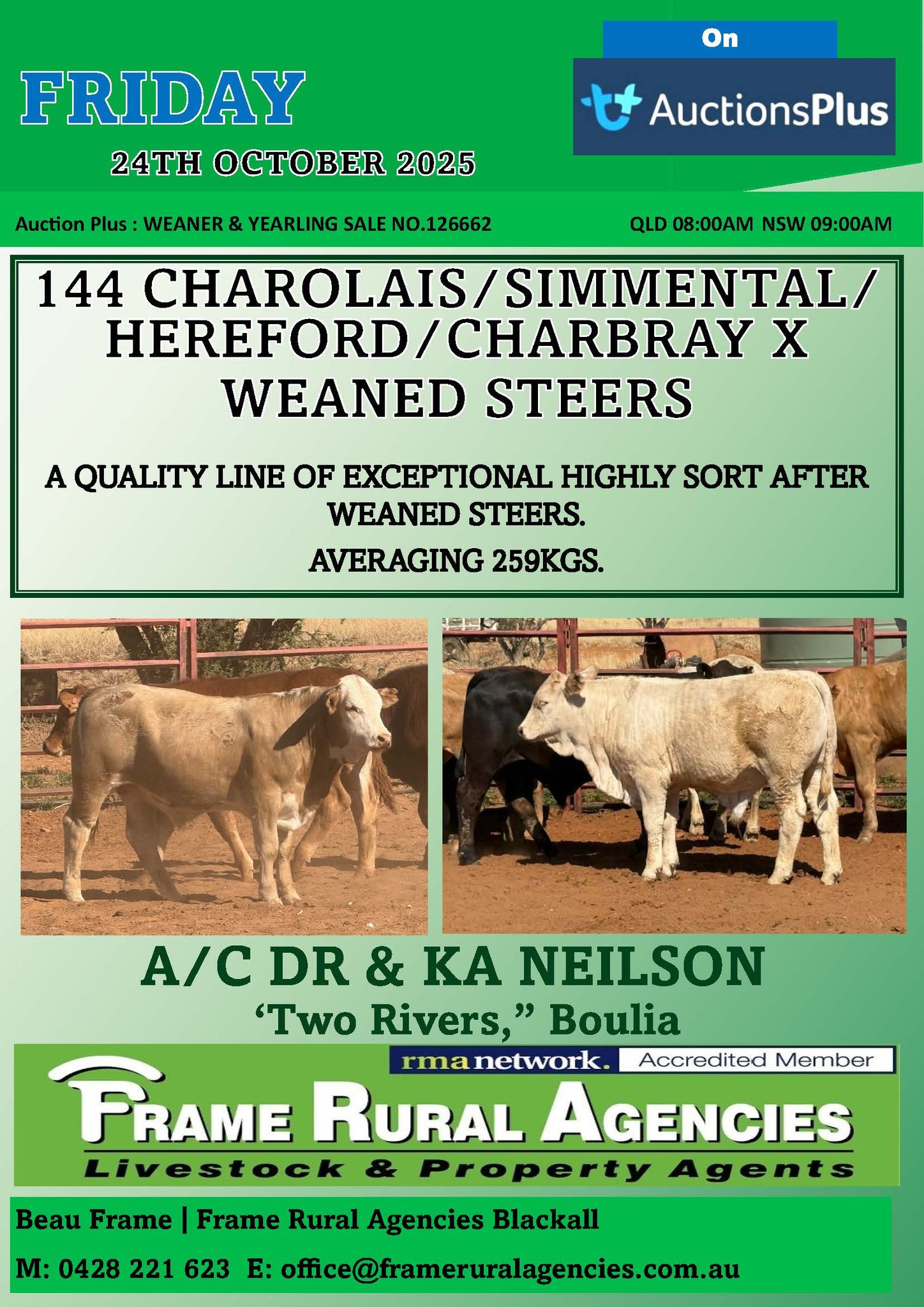 🚩 FRIDAY – SALE DAY REMINDER! 🚩... - Frame Rural Agencies | Facebook