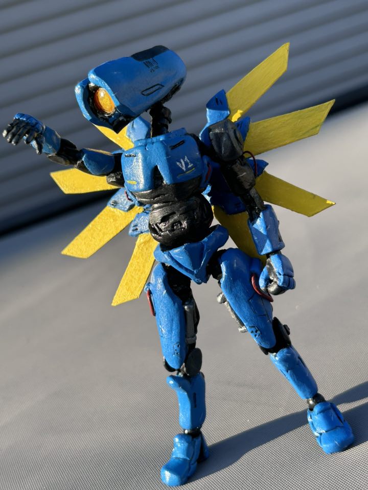 Fully handsculpted V1 action figure from ultrakill