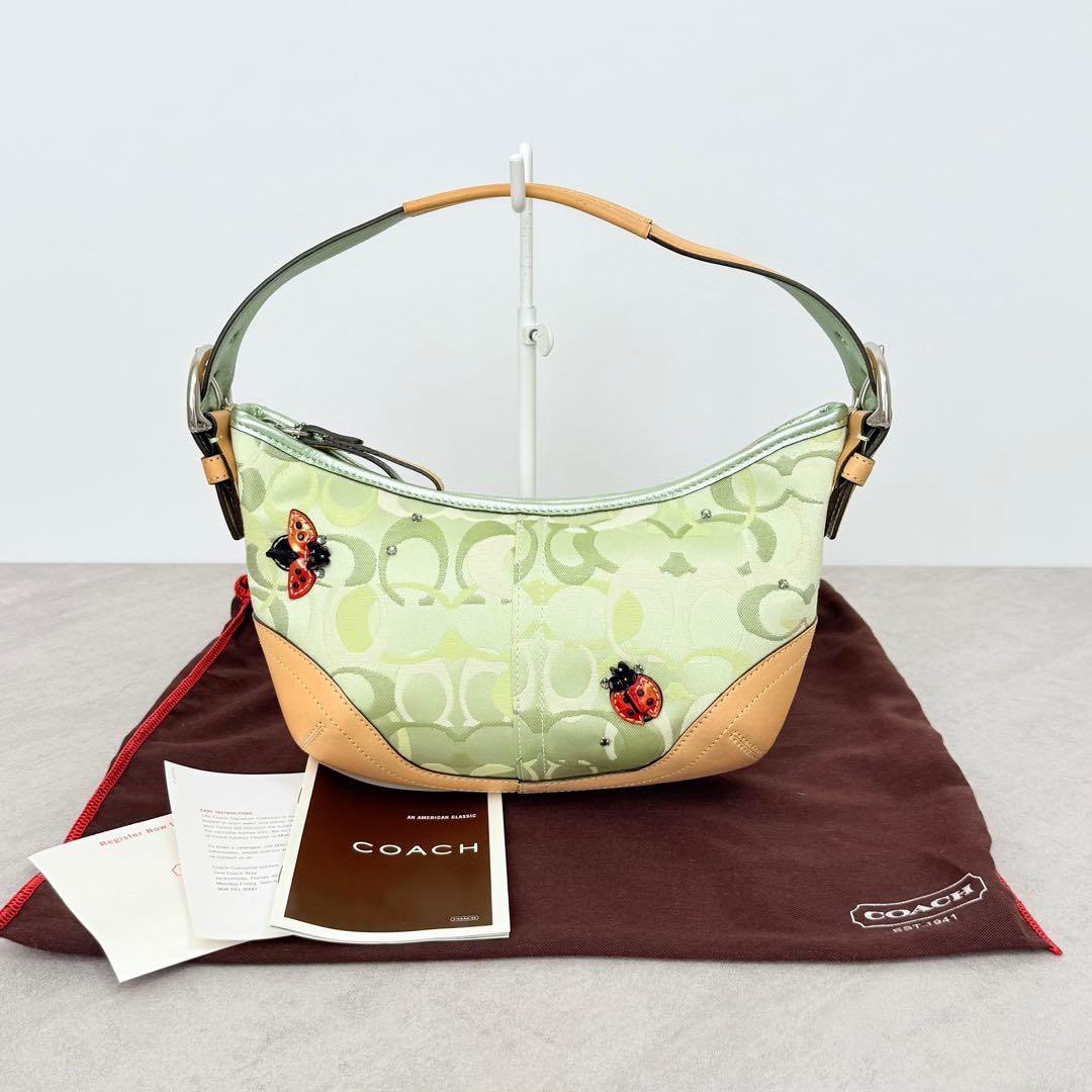 Coach Ladybug Green Optic Bag 2005 超レア品 Coach Ladybug Green Optic Bag 2005 Rare