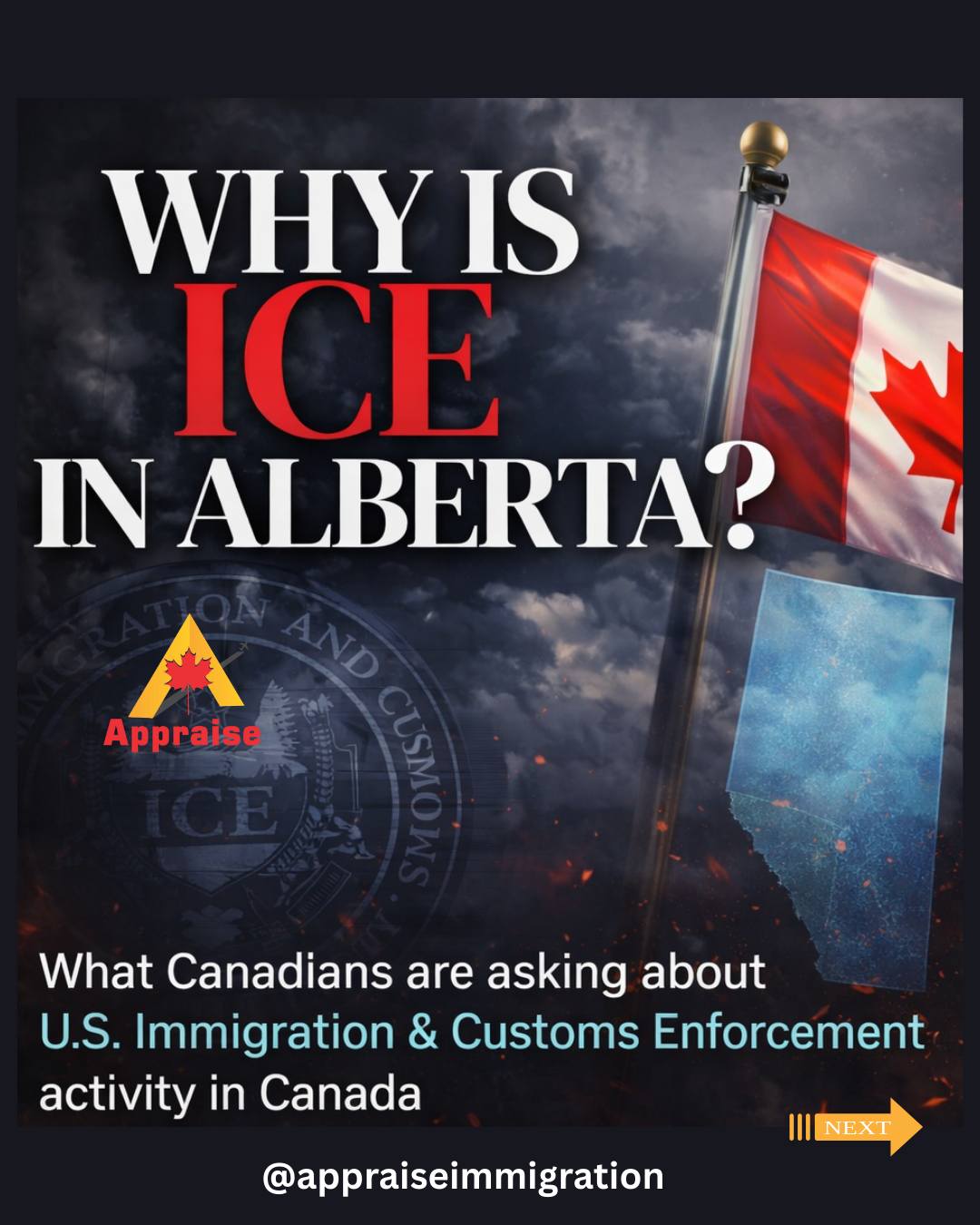 🚨 Canadians are asking important questions. ICE has reported operating ...