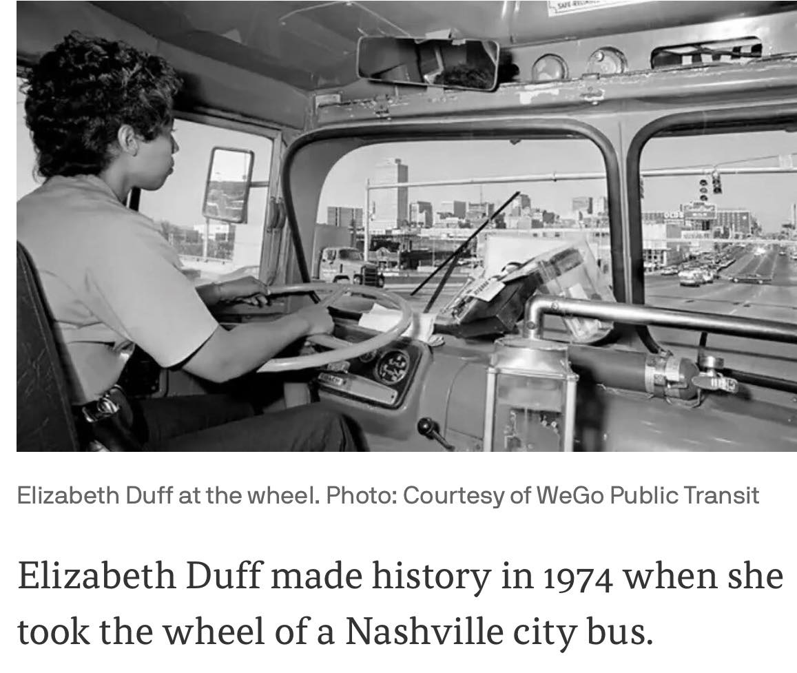 Bus - FIRST WOMAN TO DRIVE A NASHVILLE CITY BUS! 1974 – Nashville ...