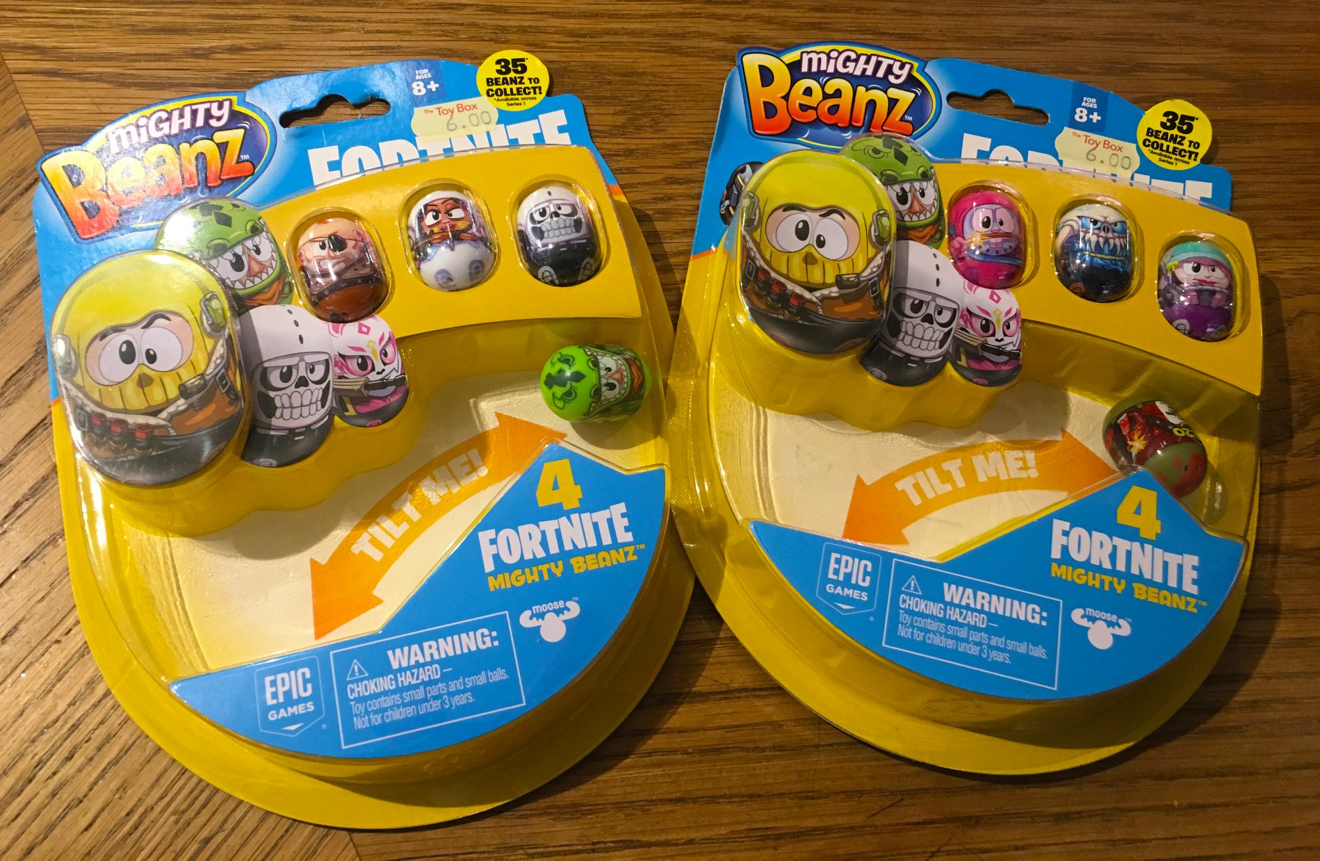 Mighty Beanz Fortnite – Lot De 4 Haricots à Collectionner, Jouet De Course Et De Bataille