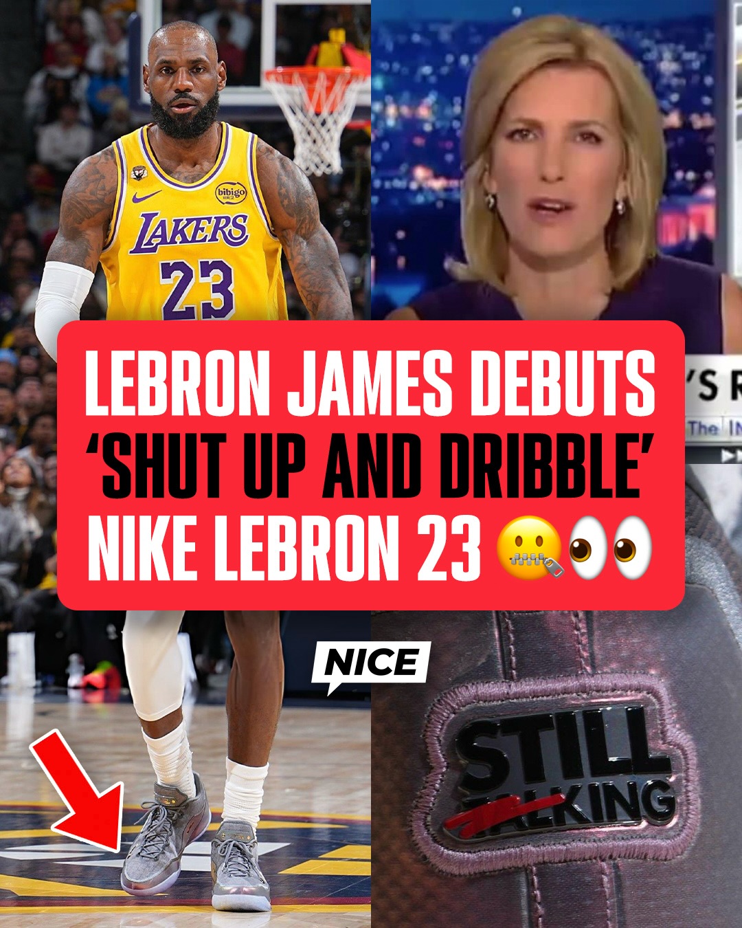 LeBron James debuted his upcoming “Shut Up and Dribble” Nike